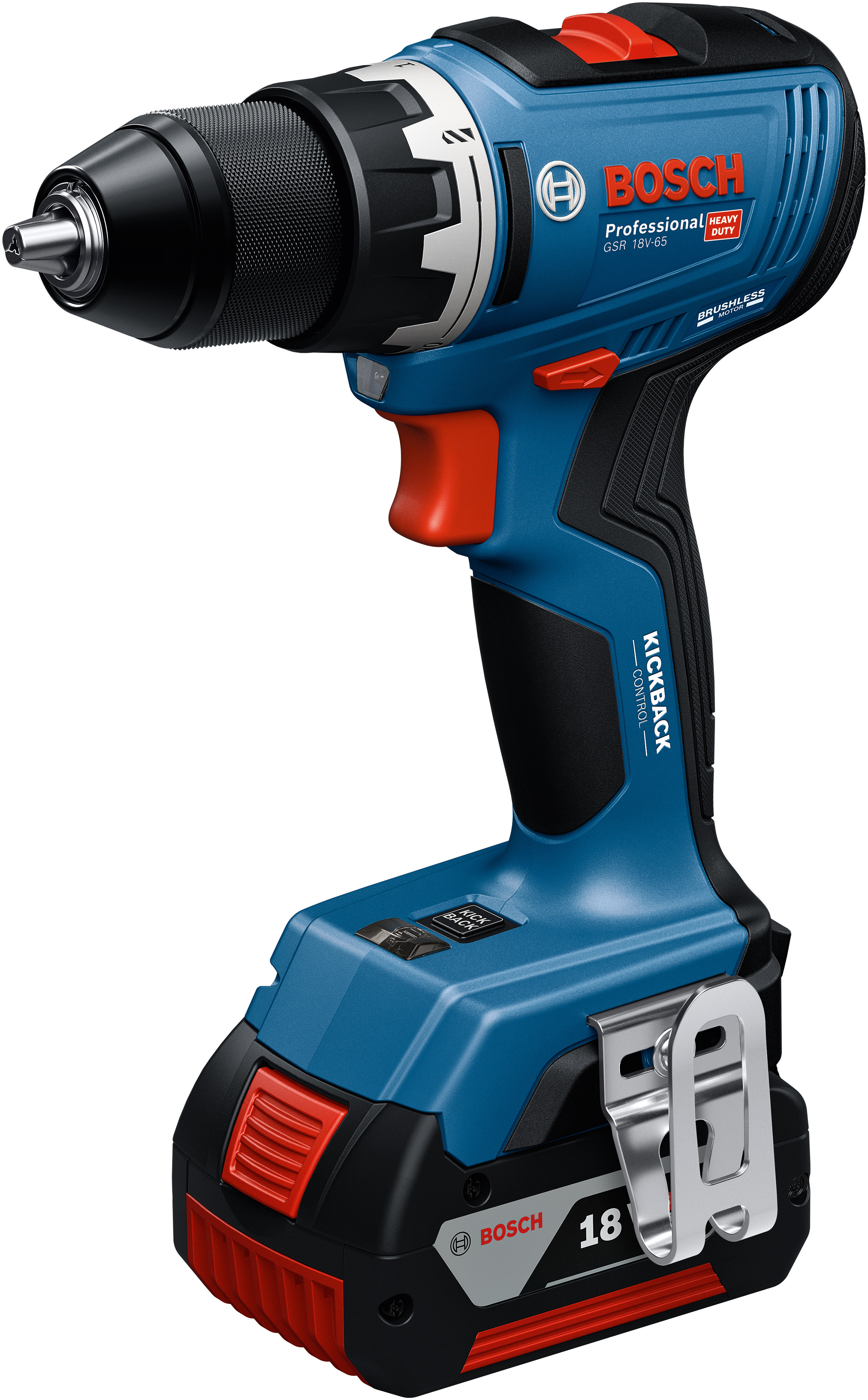 Шуруповерт-дрель аккумуляторная Bosch GSR 18V-65 18В (без АКБ и ЗУ), (0.601.9N3.200) фото 