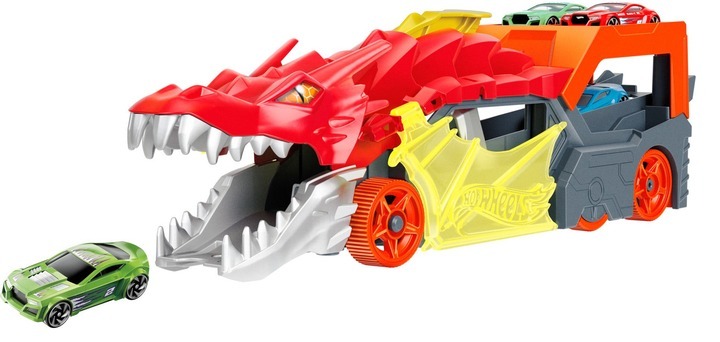 Грузовик-транспортер Hot Wheels "Пасть дракона" (GTK42) фото 2