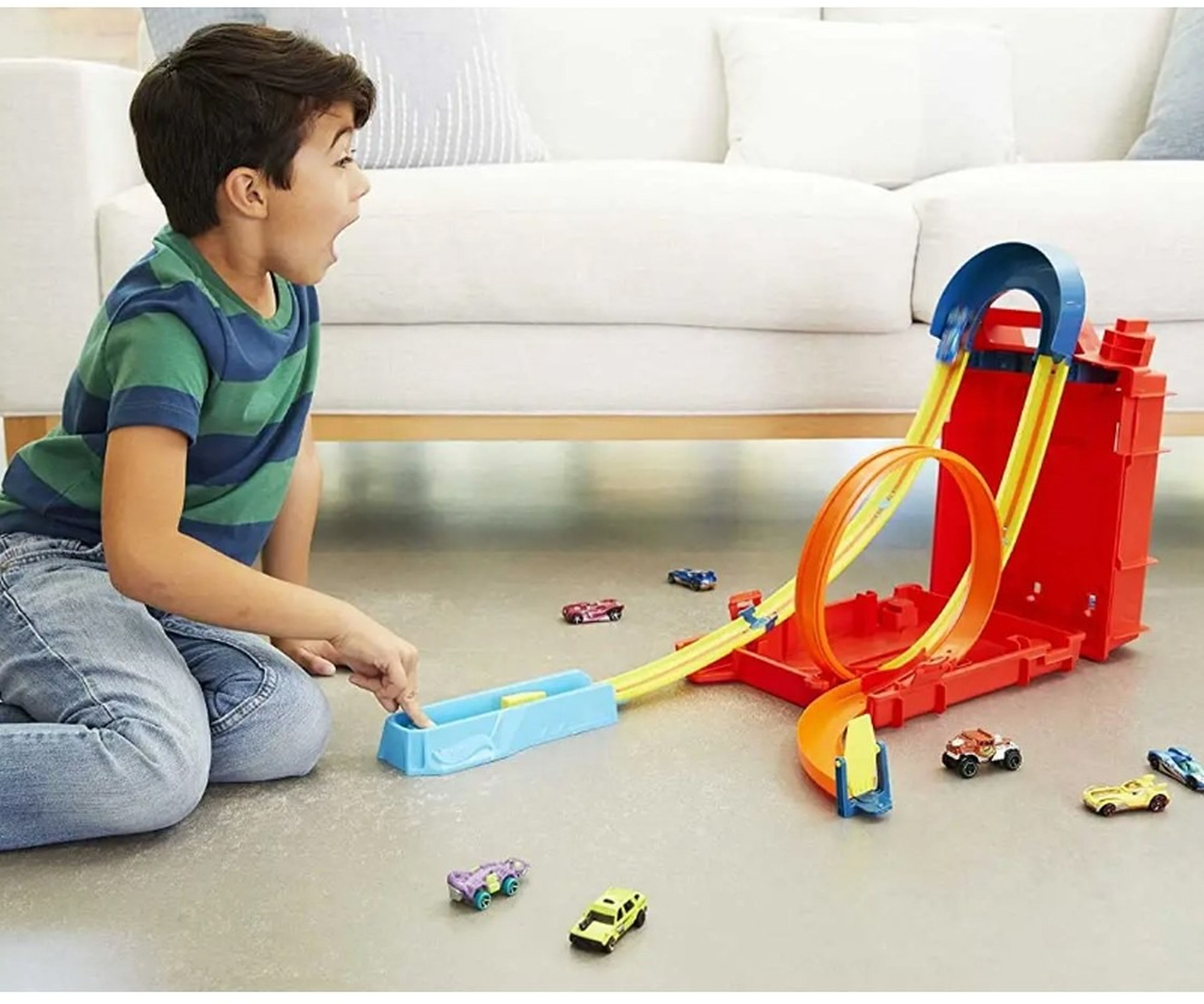 Трек Hot Wheels "Турботрюки" серии Track Builder Unlimited (HDX78) фото 7