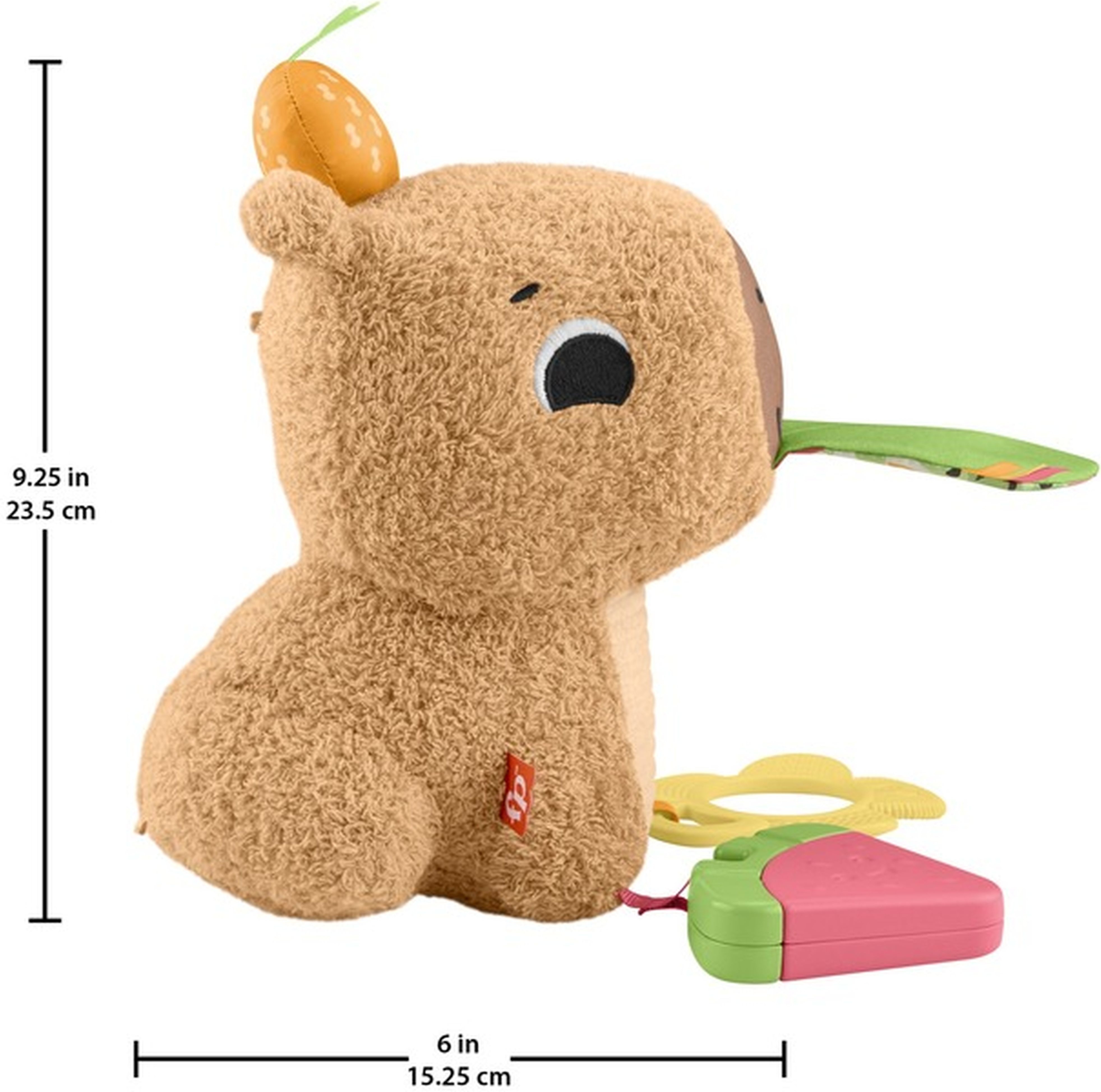 Розвиваюча м'яка іграшка Fisher-Price "Капібара" (HYR54)фото6