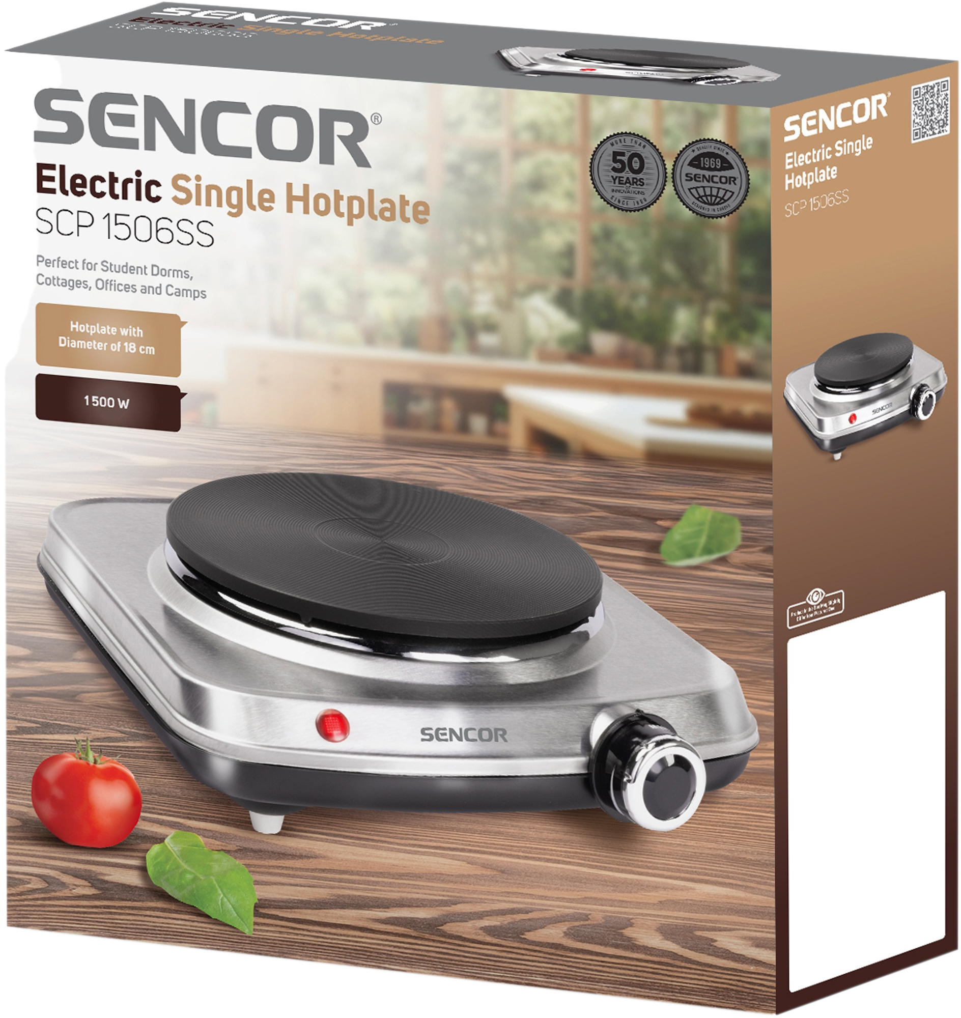 Плитка настільна електрична Sencor SCP1506SSфото