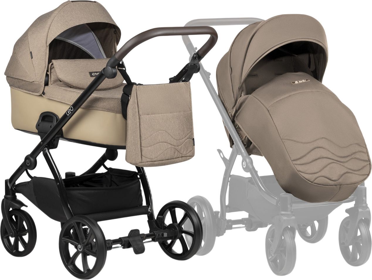 Коляска универсальная Tutis Leo+ Caramel (1222228) фото 6
