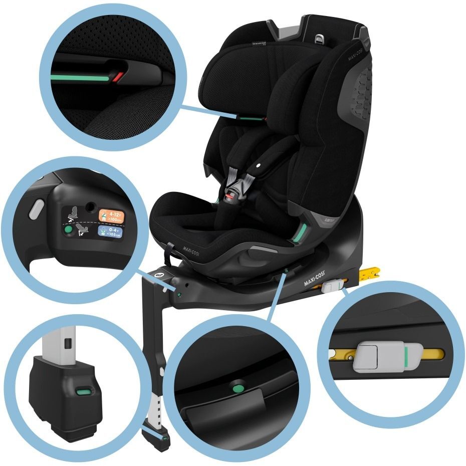 Автокрісло Maxi-Cosi Emerald 360 Pro Authentic Black (8621671110)фото