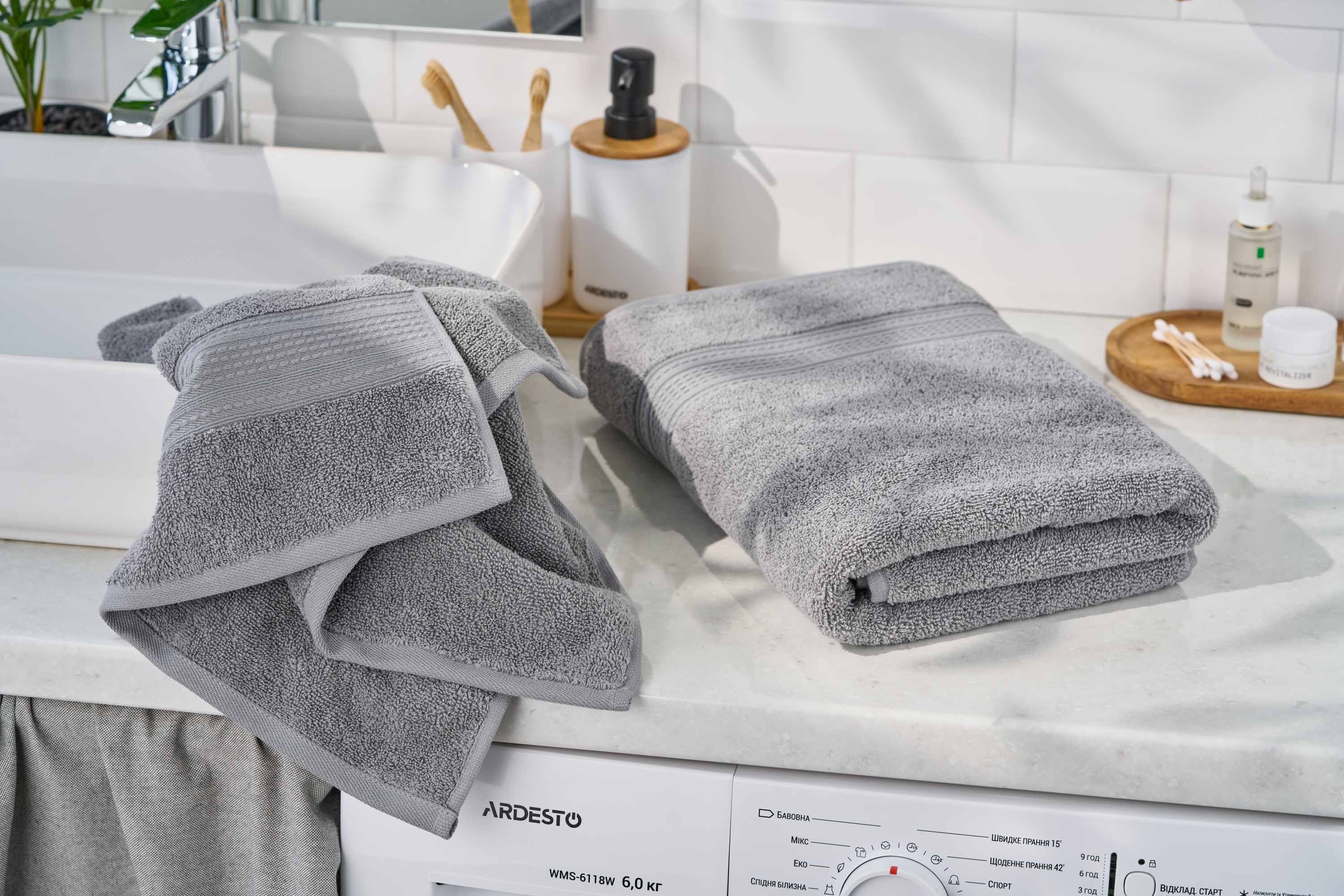 Полотенце махровое ARDESTO SuperSoft 70х140см, серый (ART2270SLP) фото 10