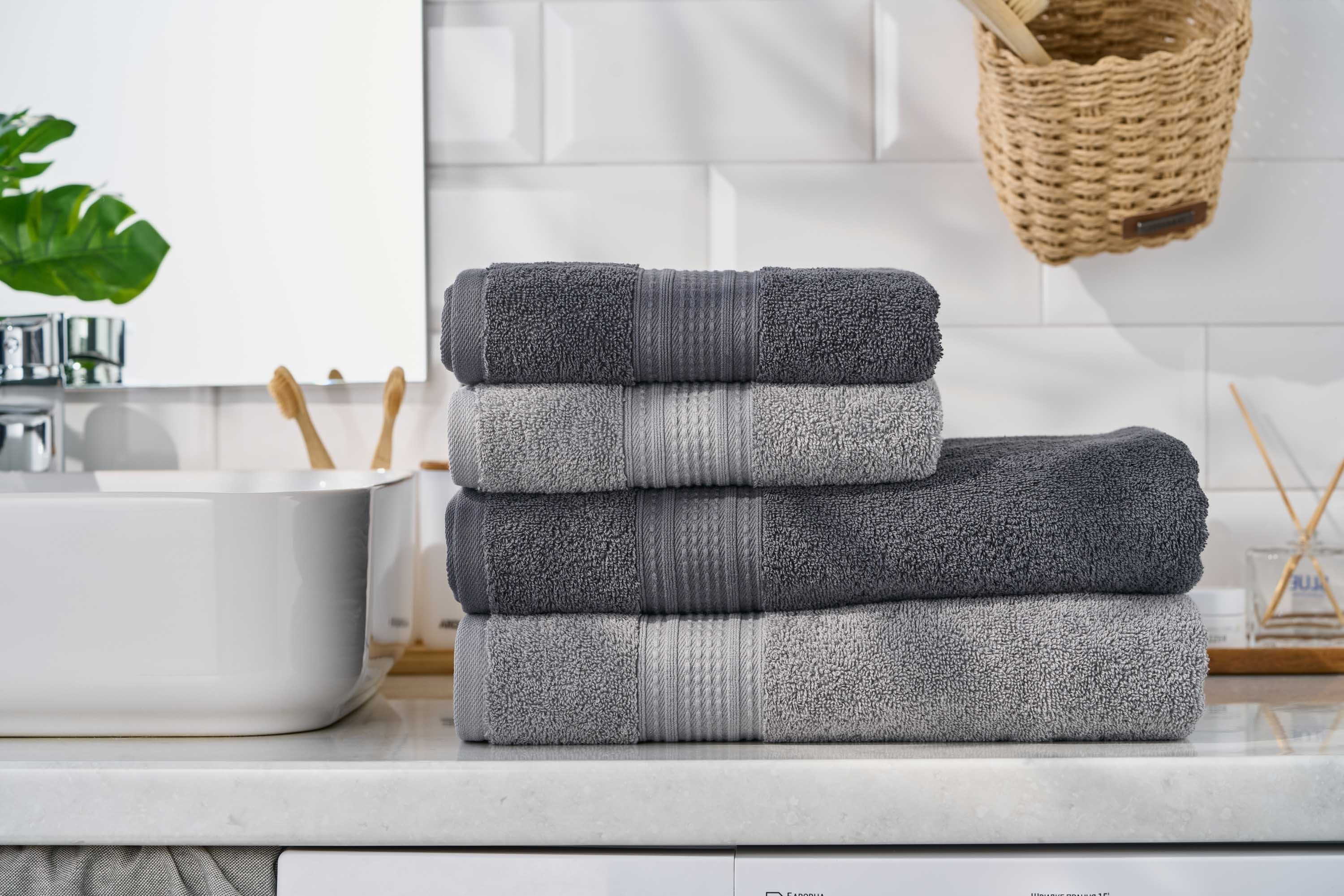 Полотенце махровое ARDESTO SuperSoft 70х140см, темный серый (ART2270MCP) фото 9