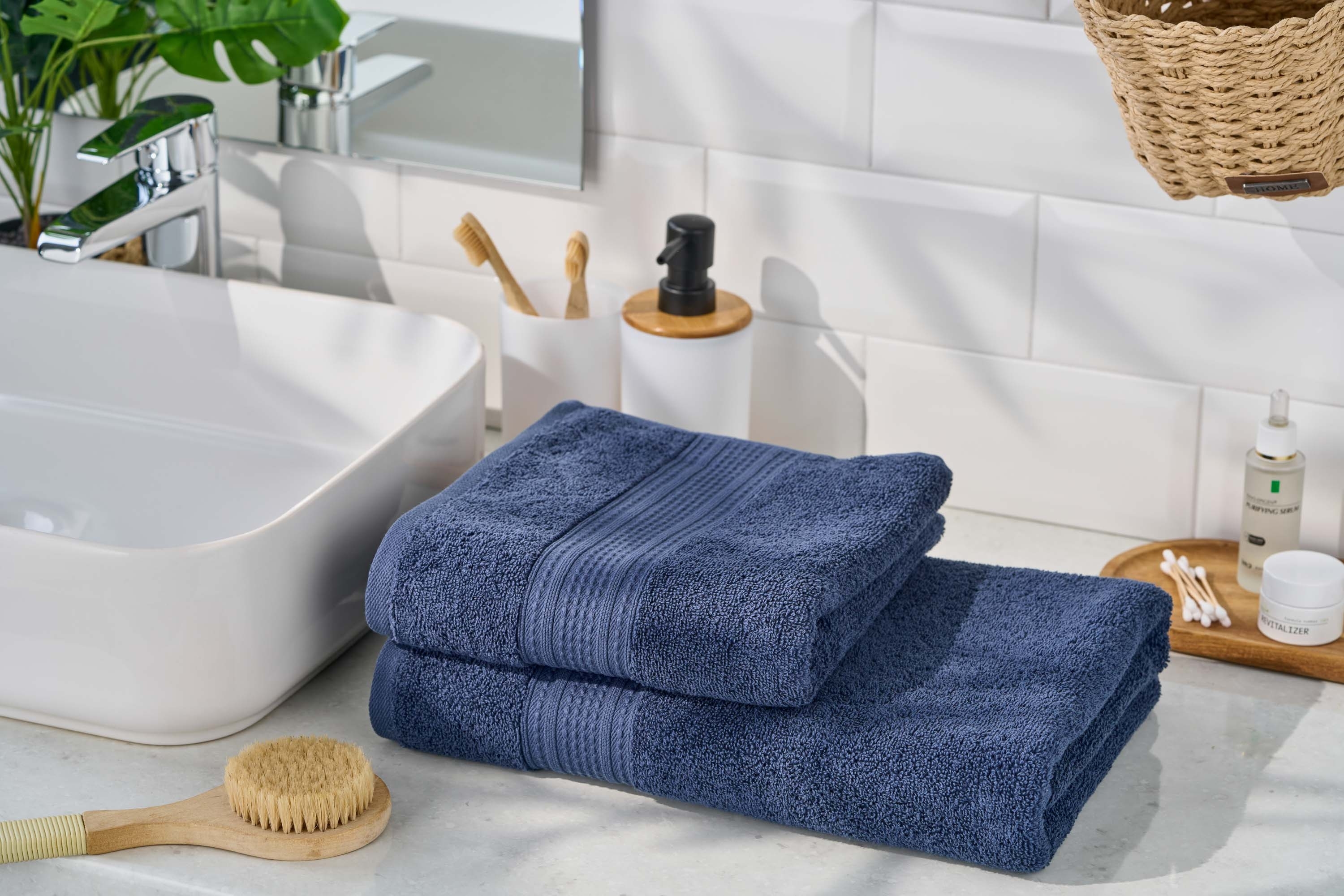 Рушник махровий ARDESTO SuperSoft 70х140см, синій (ART2270DBP)фото7