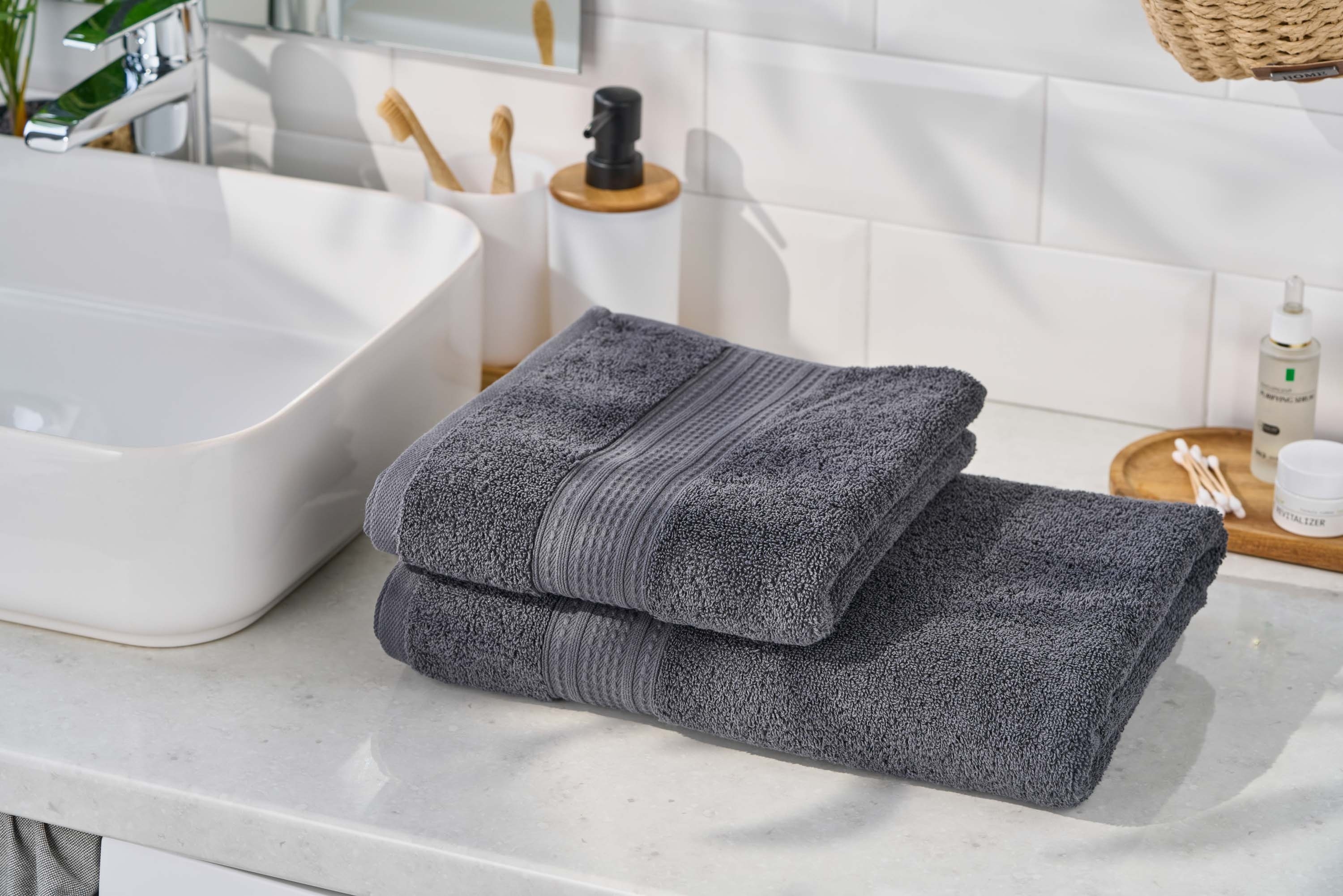 Полотенце махровое ARDESTO SuperSoft 50х90см, темный серый (ART2250MCP) фото 5