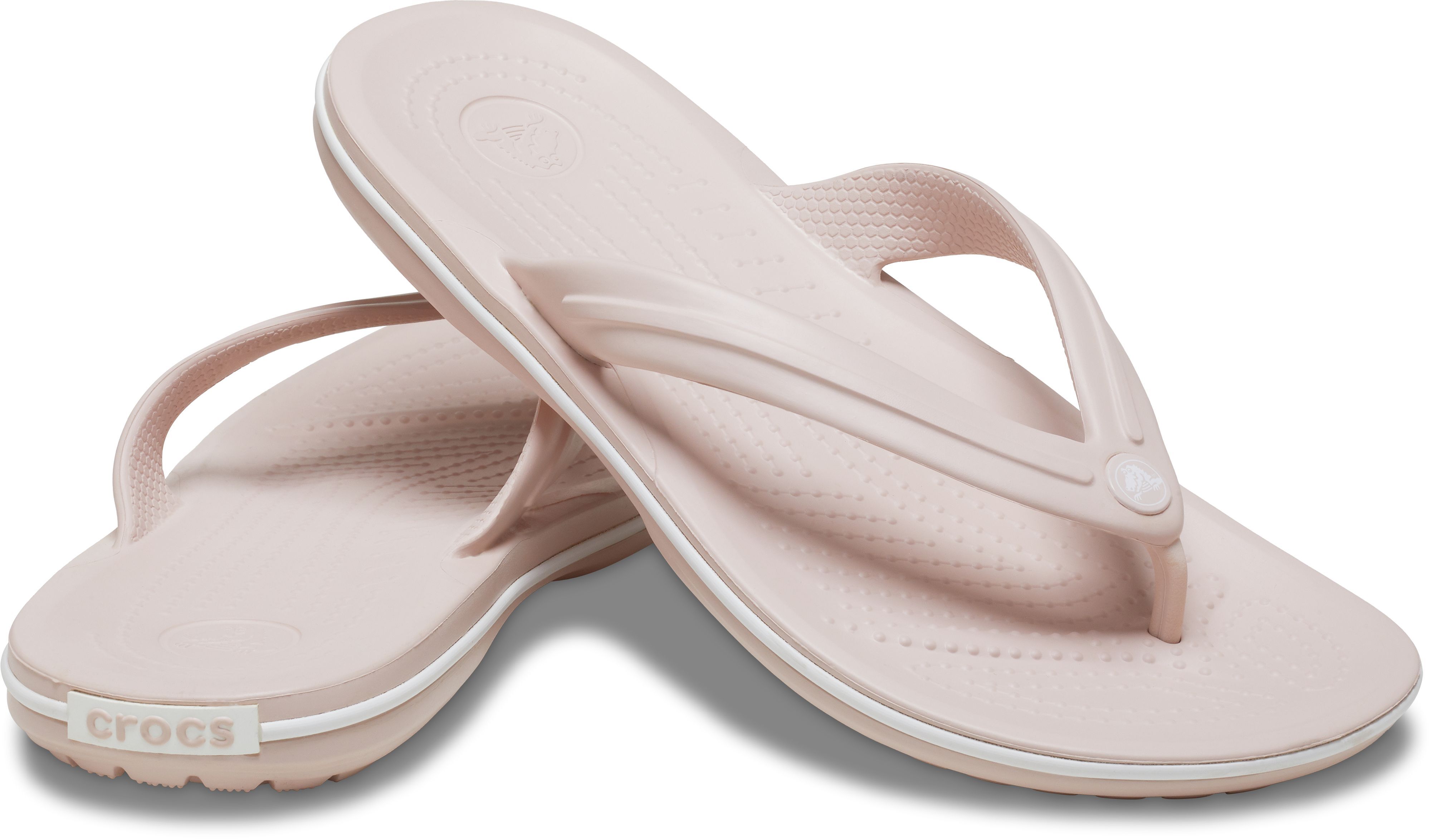 Вьетнамки Crocs Crocband Flip 11033-6UR 37-38 розовые фото 
