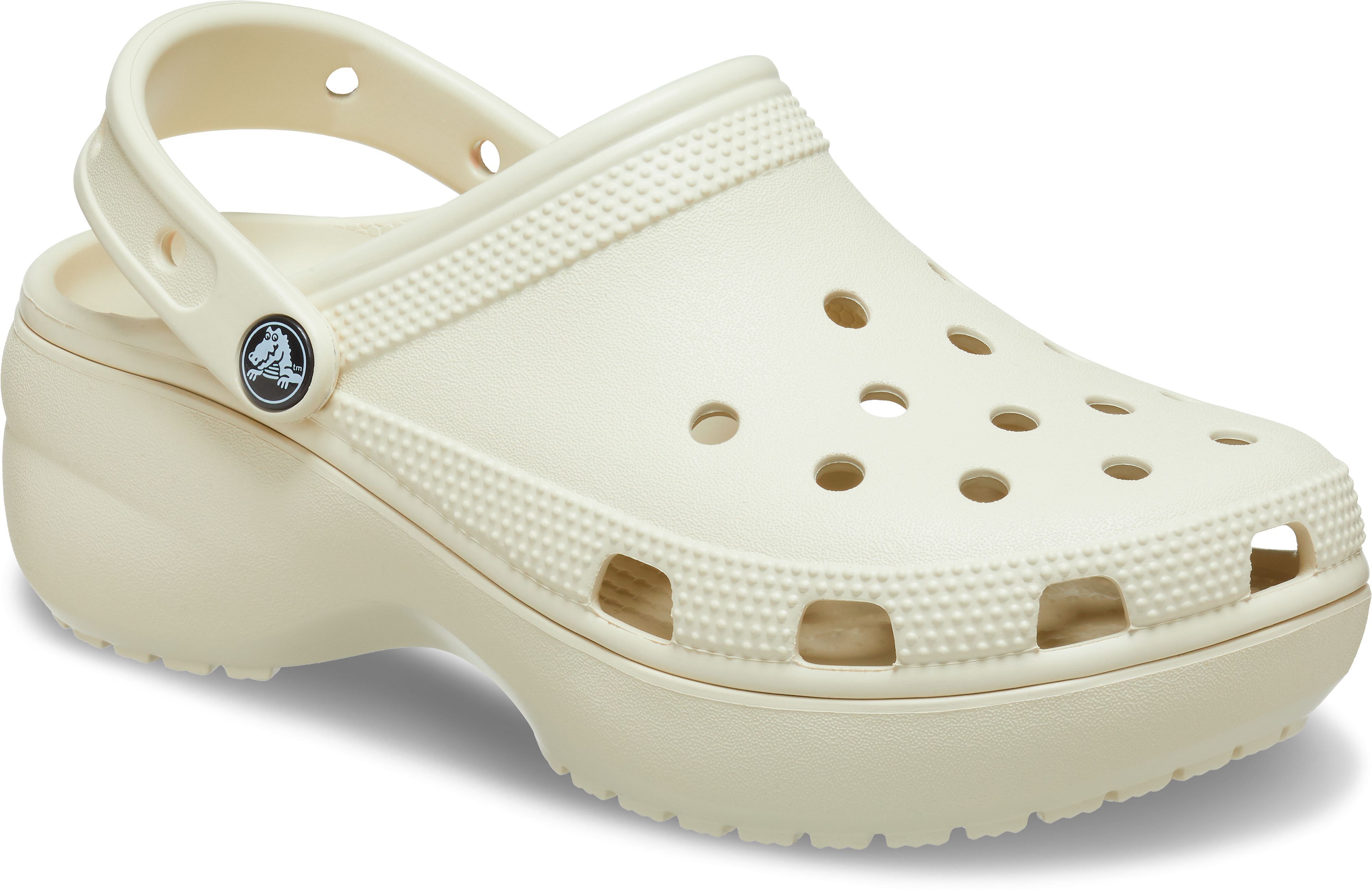 Кроксы Crocs Classic Platform Clog 206750-2Y2 38 (W7 US US) бежевые фото 