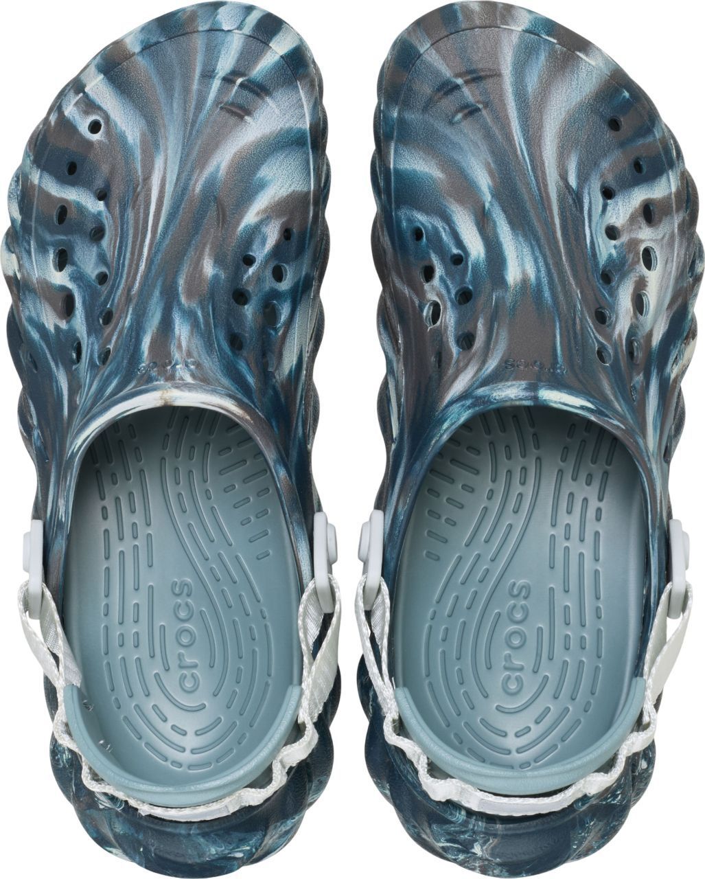 Кроксы мужские Crocs Echo Marbled Clog BlS/Mlt 208454-0LE 45 (M11 US) темно-синие фото 