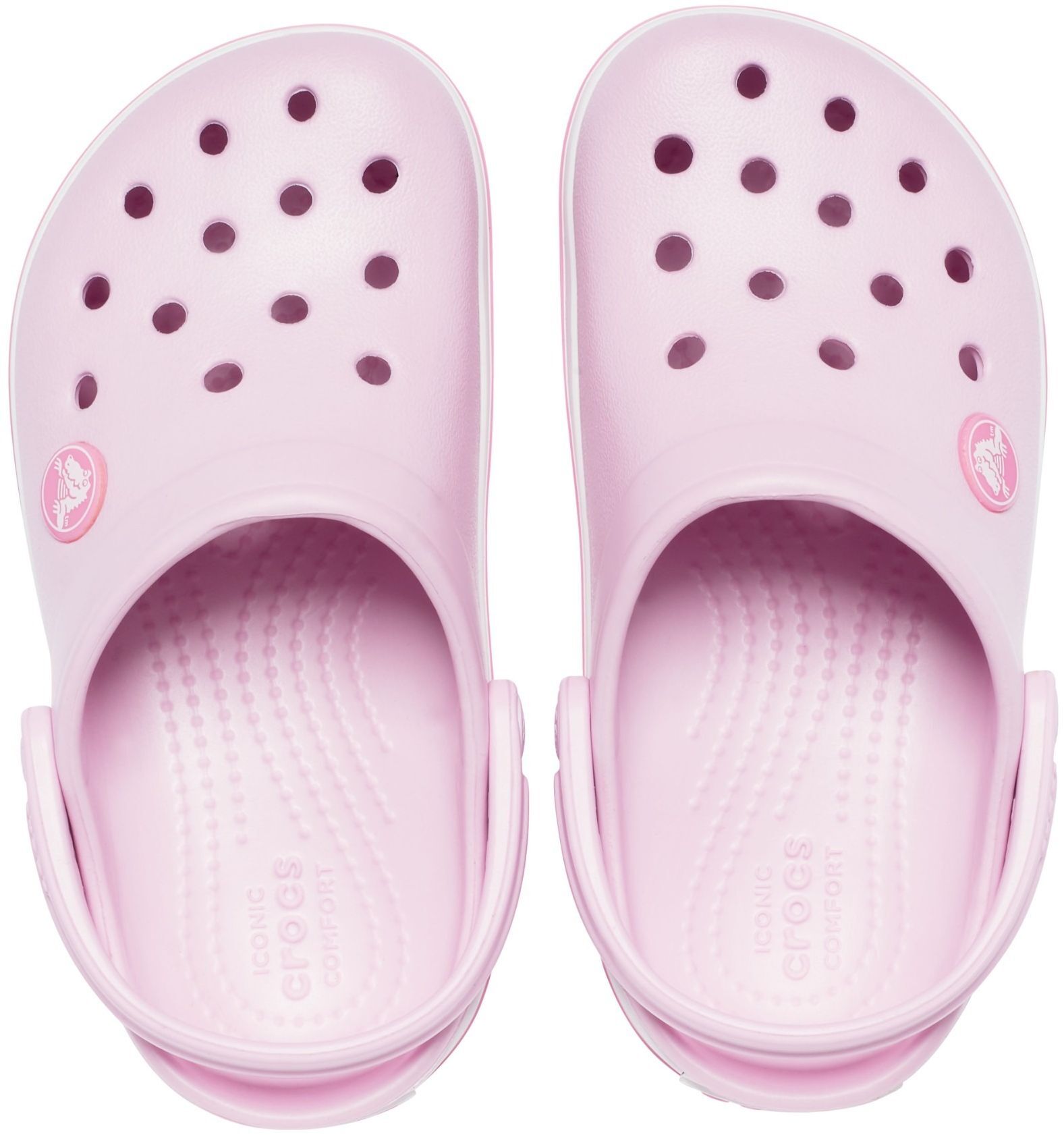 Кроксы для девочек Crocs Crocband Clog T 207005-6GD 27-28 (C10 US) розовые фото 4