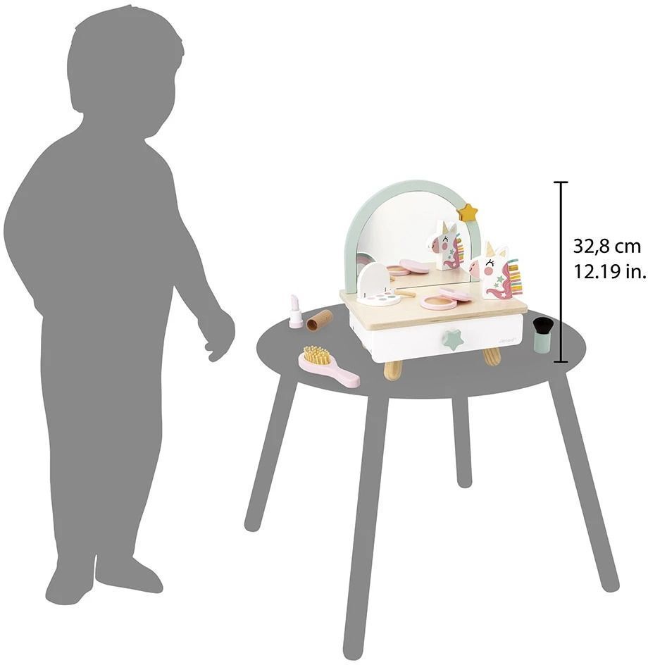 Игровой набор Janod Туалетный столик мини Единорожки (J06463) фото 7