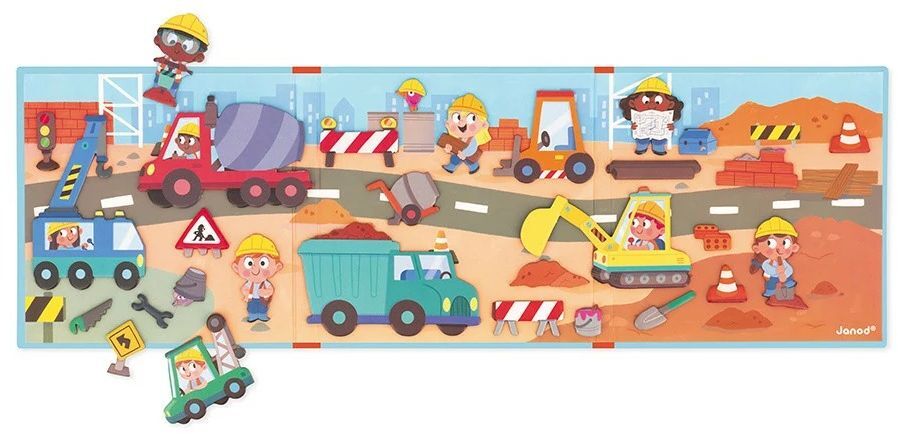Магнітні історії Janod Будівельний майданчик 30ел (J05454)фото3