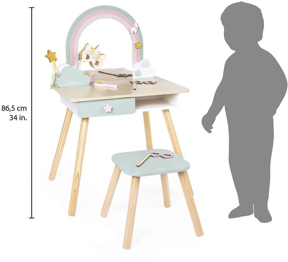 Игровой набор Janod Туалетный столик Единорожки (J06464) фото 8
