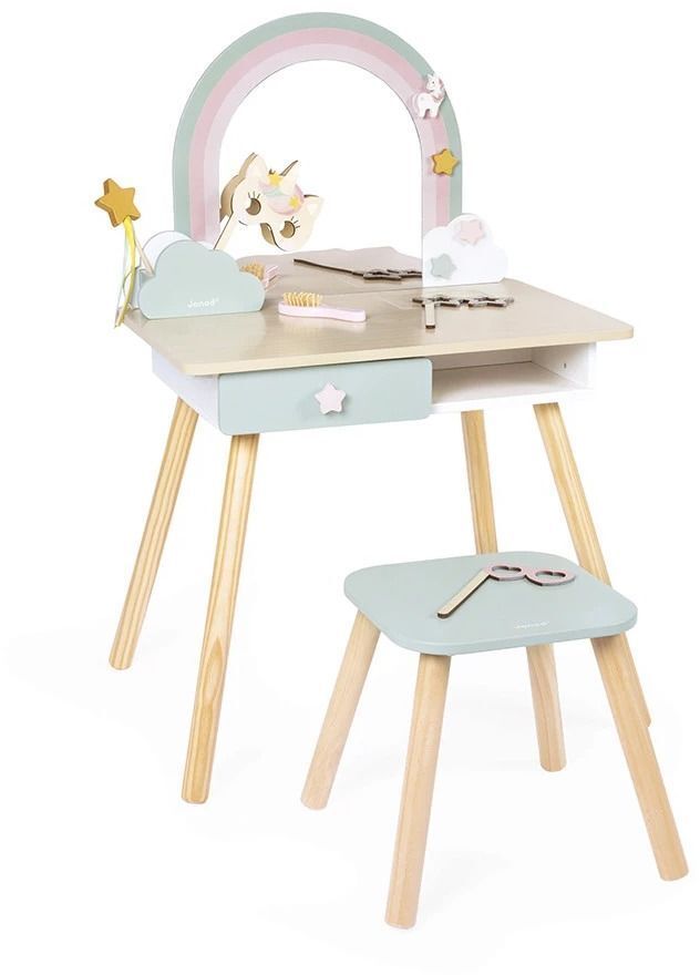 Игровой набор Janod Туалетный столик Единорожки (J06464) фото 2