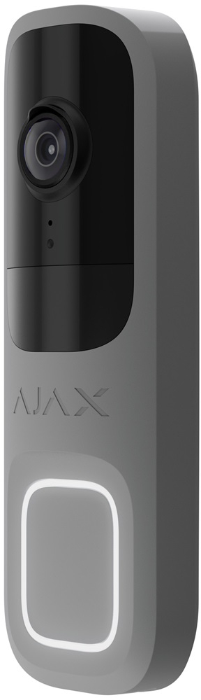 Видеозвонок Ajax Doorbell 4 мп, 155°, ИИ, Gray (000053538) фото 2