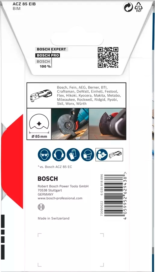 Диск пиляльний сегментований Bosch PRO ACZ 85 EIB (2.608.669.086)фото3