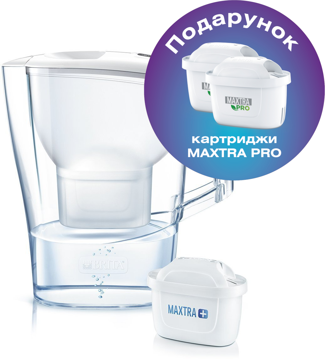 Фільтр-глечик Brita Aluna_eu XL білий, 3,5 л, 3 картриджа (M1024025)фото2