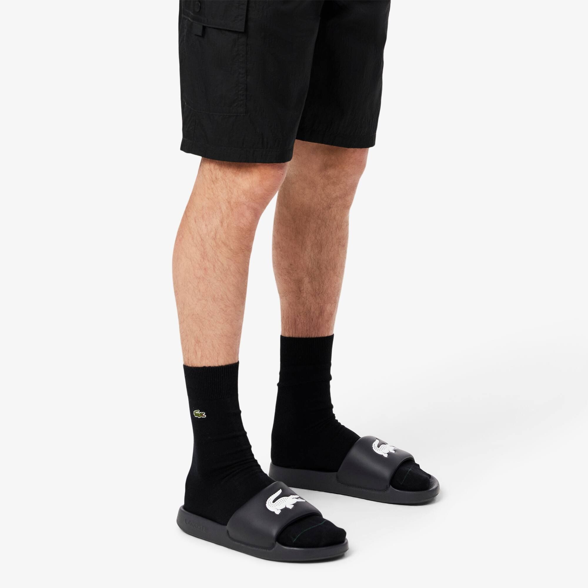 Шльопанці чоловічі Lacoste Serve Slide 1.0 749CMA0021-312 42 (8 UK) чорніфото