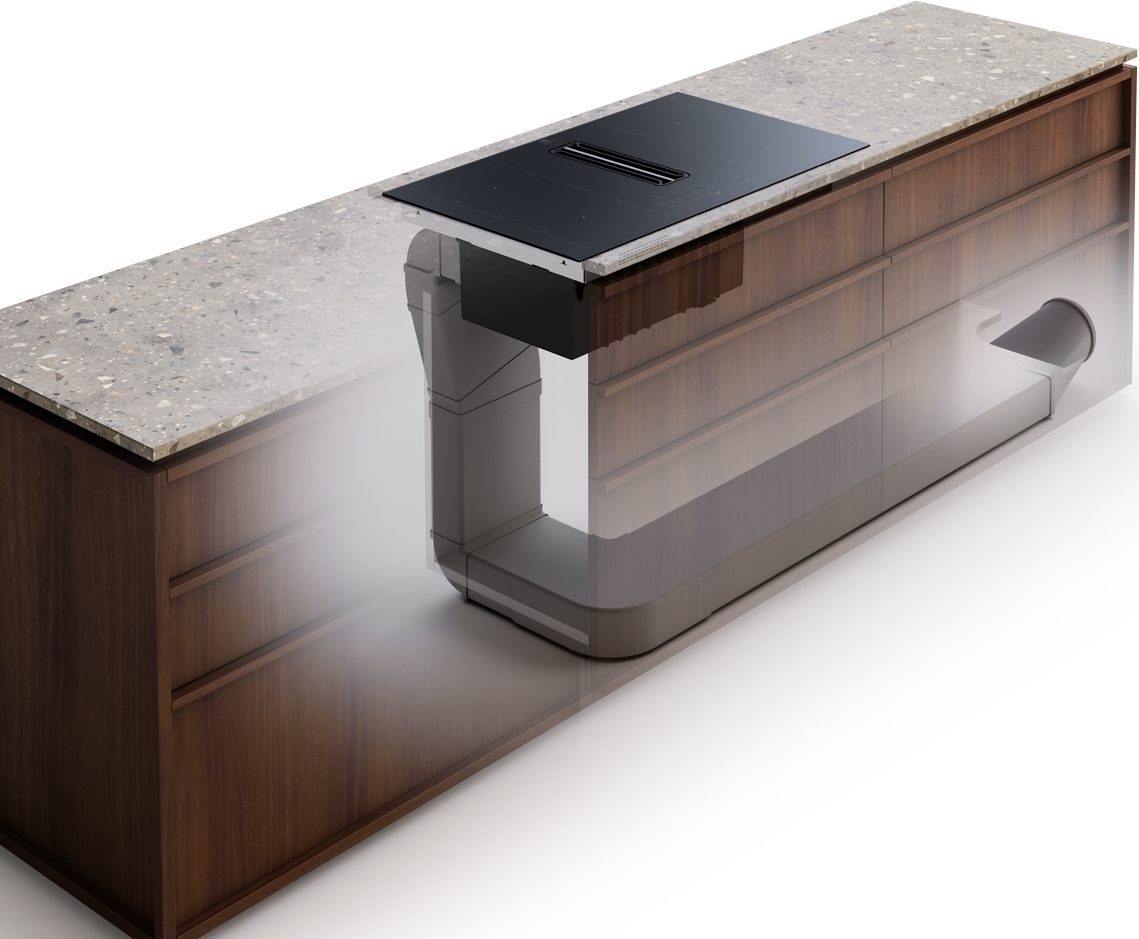 Варочная поверхность индукционная со встроенной вытяжкой Electrolux KCC83443 фото 