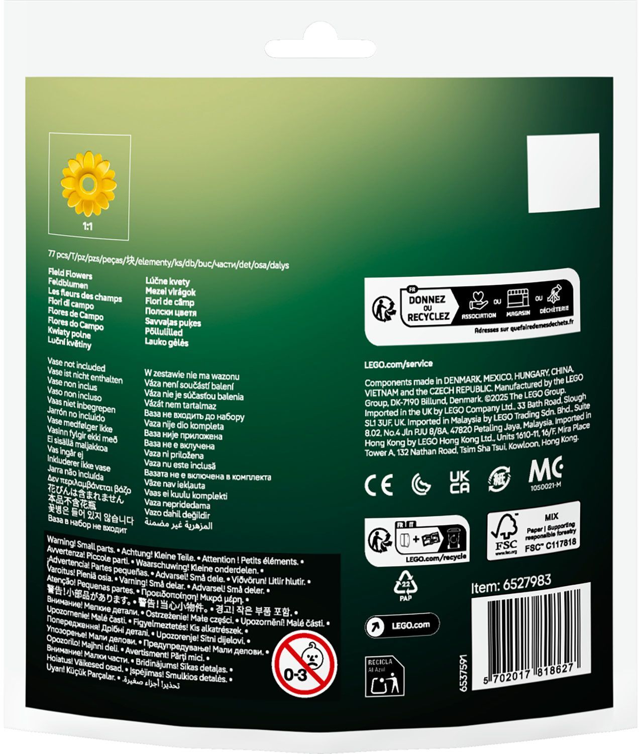 LEGO 30701 Botanicals Полевые цветы фото 3