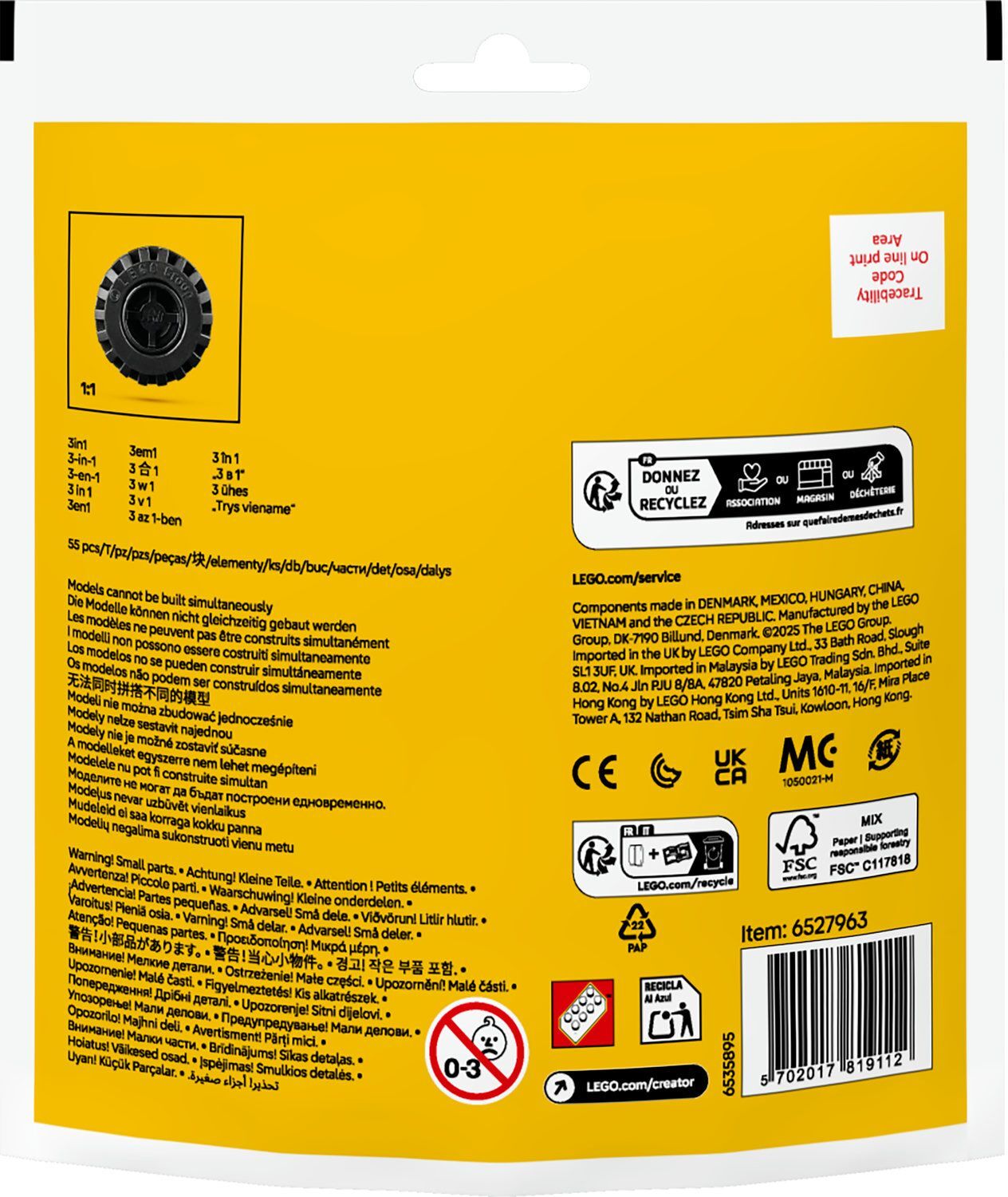 LEGO 30691 Creator Грузовичек-монстр с откидной крышей фото 6