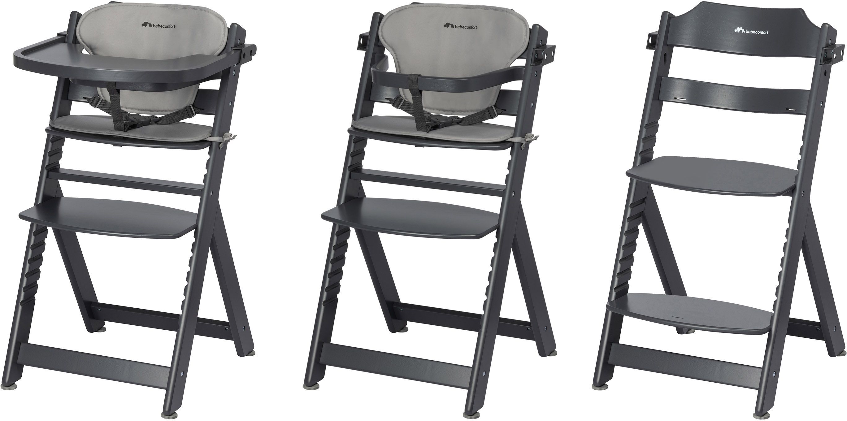 Стульчик для кормления с вкладышем Bebe Confort Timba Mineral Graphite (2771130210) фото 