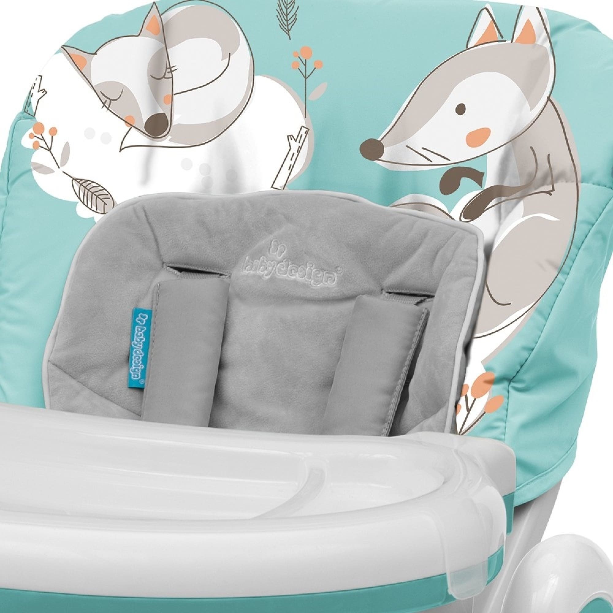 Стульчик для кормления Baby Design Pepe New 05 Turquoise (292095) фото 3