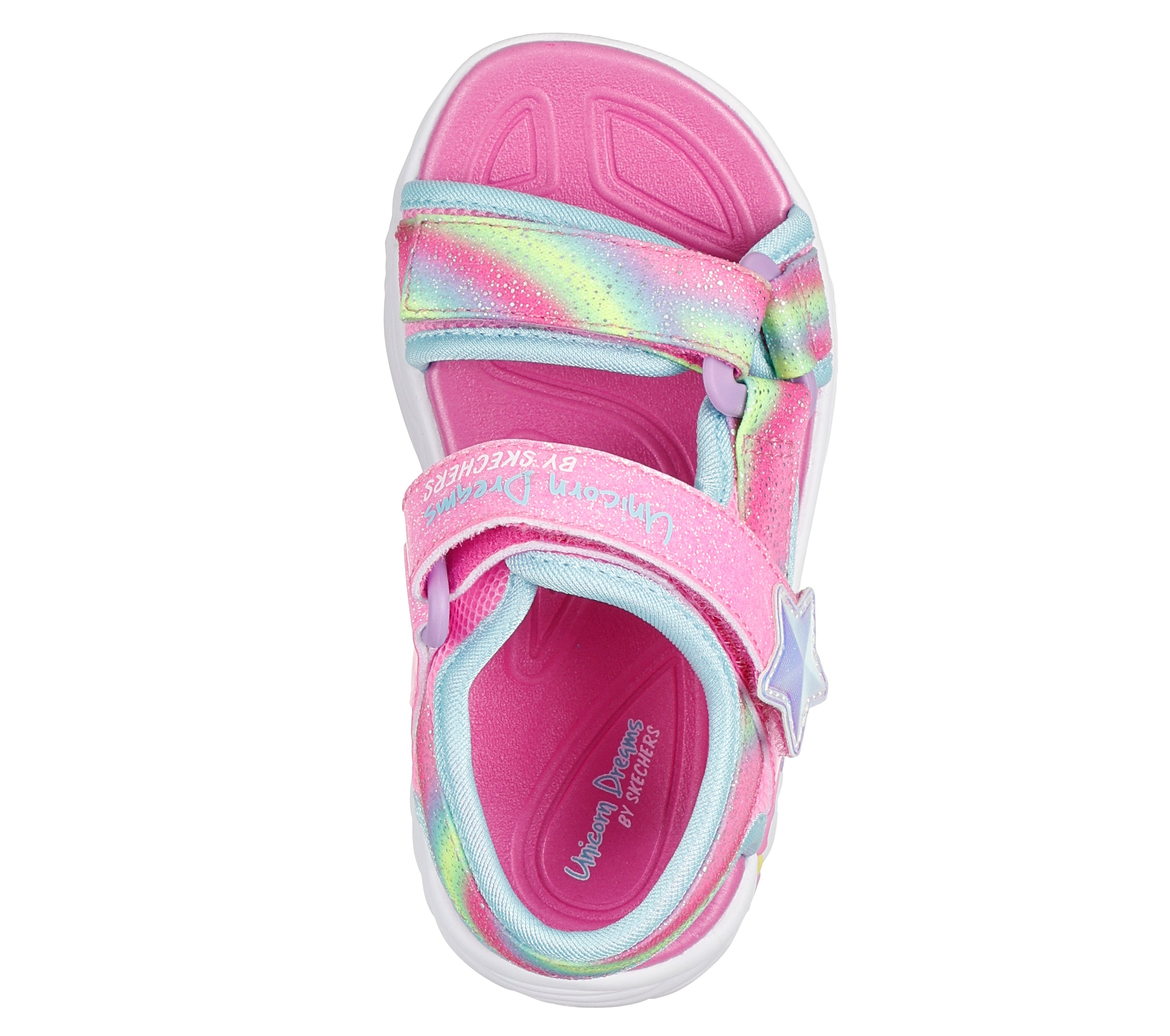 Сандалі для дівчат Skechers Unicorn Dreams Sandal Dreamy Unicorns 303107N PKMT 23 (7 US) рожевіфото4
