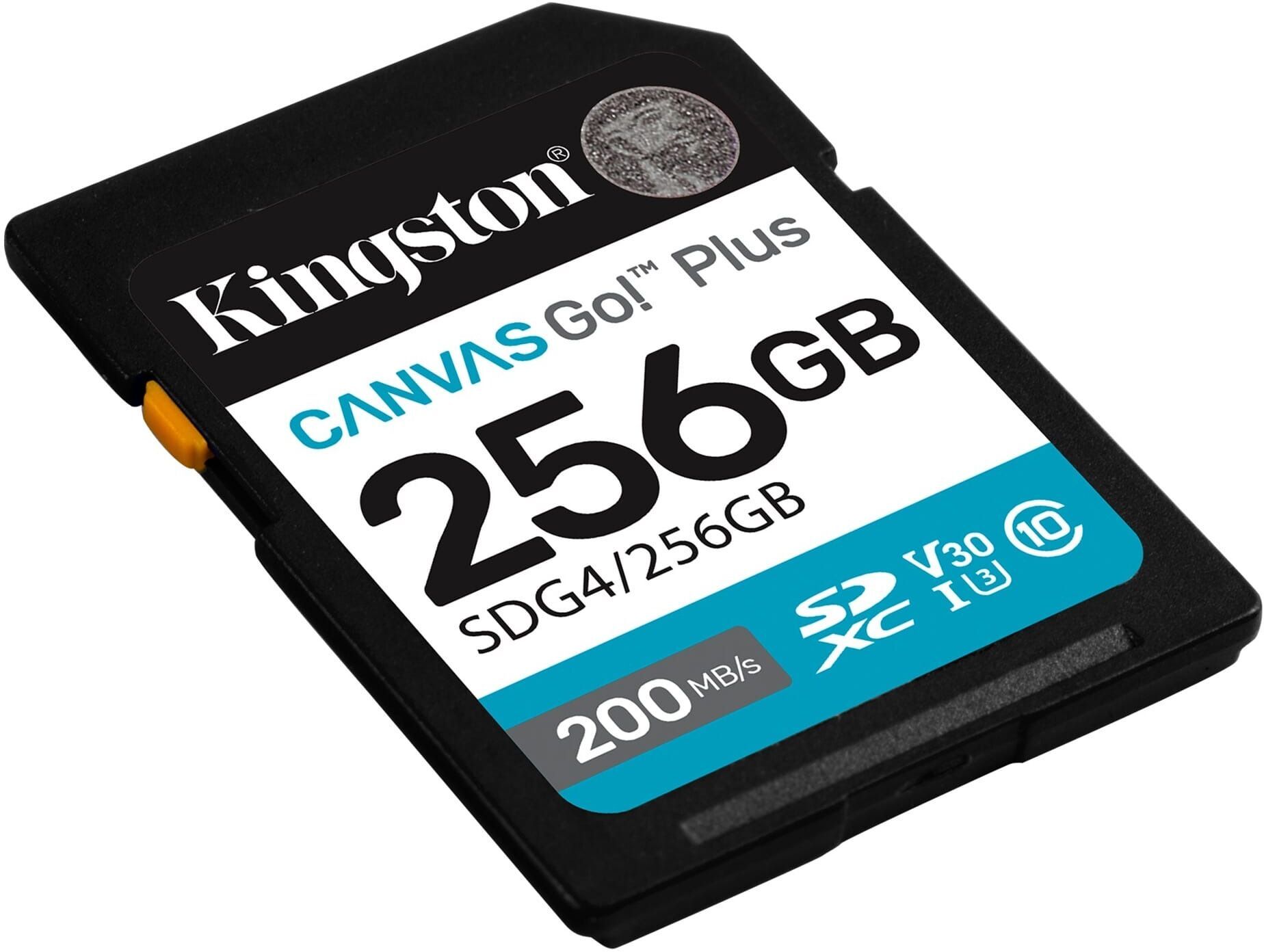 Карта пам'яті Kingston SD 256GB C10 UHS-I U3 V30 R200/W160MB/s (SDG4/256GB)фото