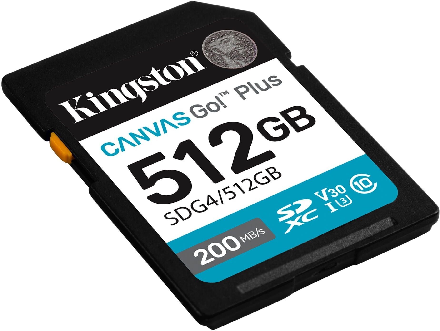 Карта пам'яті Kingston SD 512GB C10 UHS-I U3 V30 R200/W160MB/s (SDG4/512GB)фото