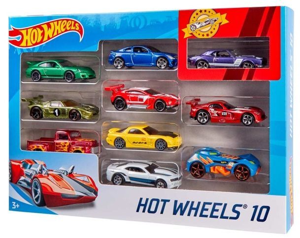 Автомобиль базовый Hot Wheels 10 шт. (54886) фото 3