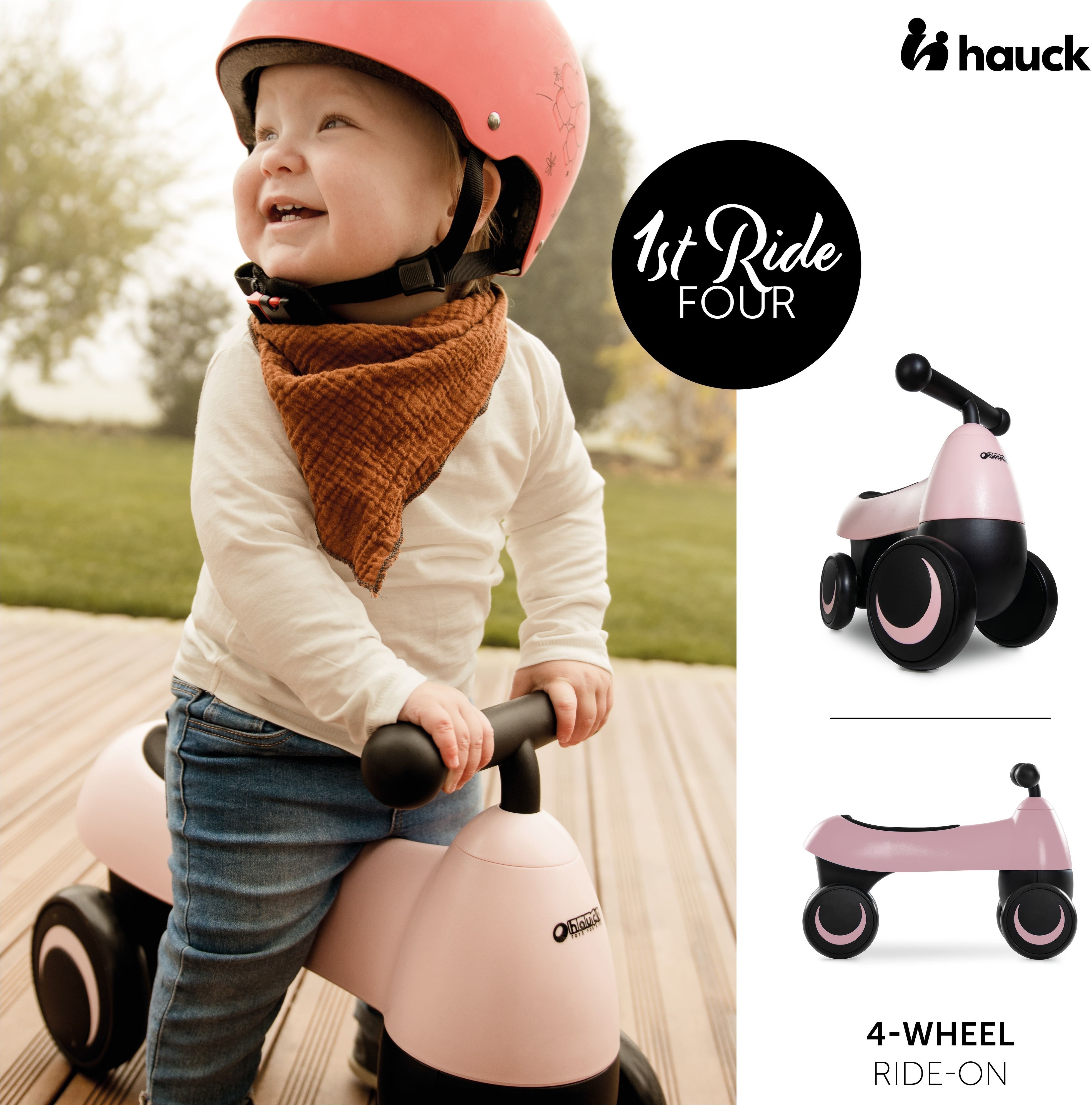 Біговел дитячий Hauck 1st Ride Four Matt Pink (80402-9)фото7