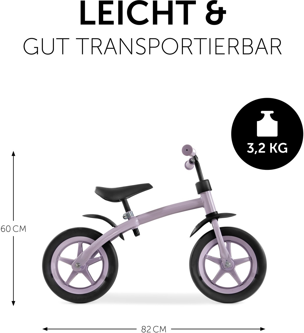 Біговел дитячий Hauck Super Rider 12 Lavender (81409-7)фото2