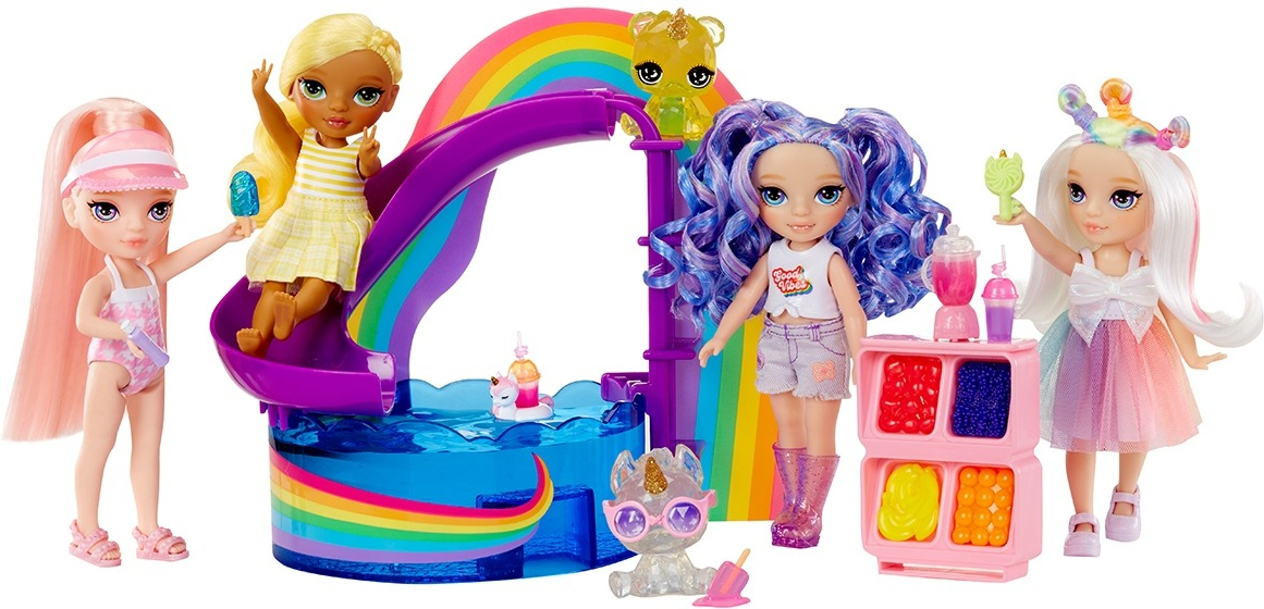 Игровой набор с куклой Rainbow High серии "Littles" Праздник в Басейне (с акс.) (522249) фото 8