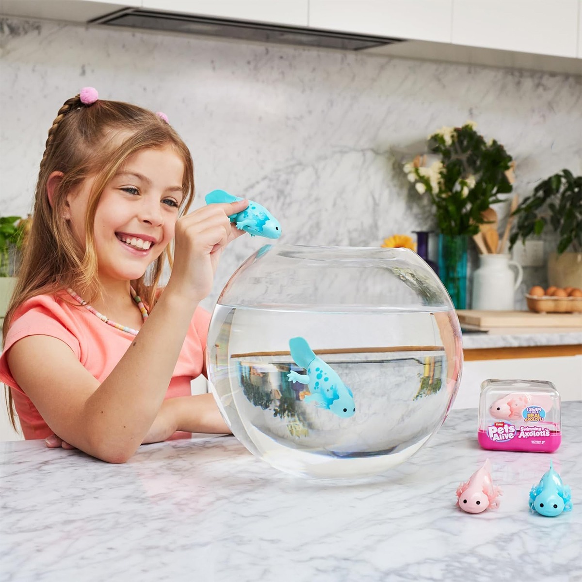Інтерактивна іграшка Pets Alive S1 Аксолотль (бірюзовий) (9556B)фото5
