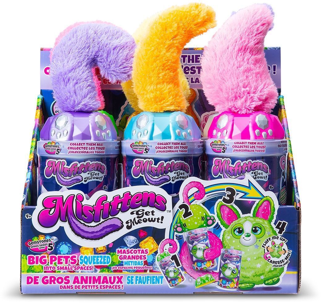 М'яка іграшка Misfittens серії "Gemstones" W1 - Звірятко в банку (в асорт.), (03962)фото