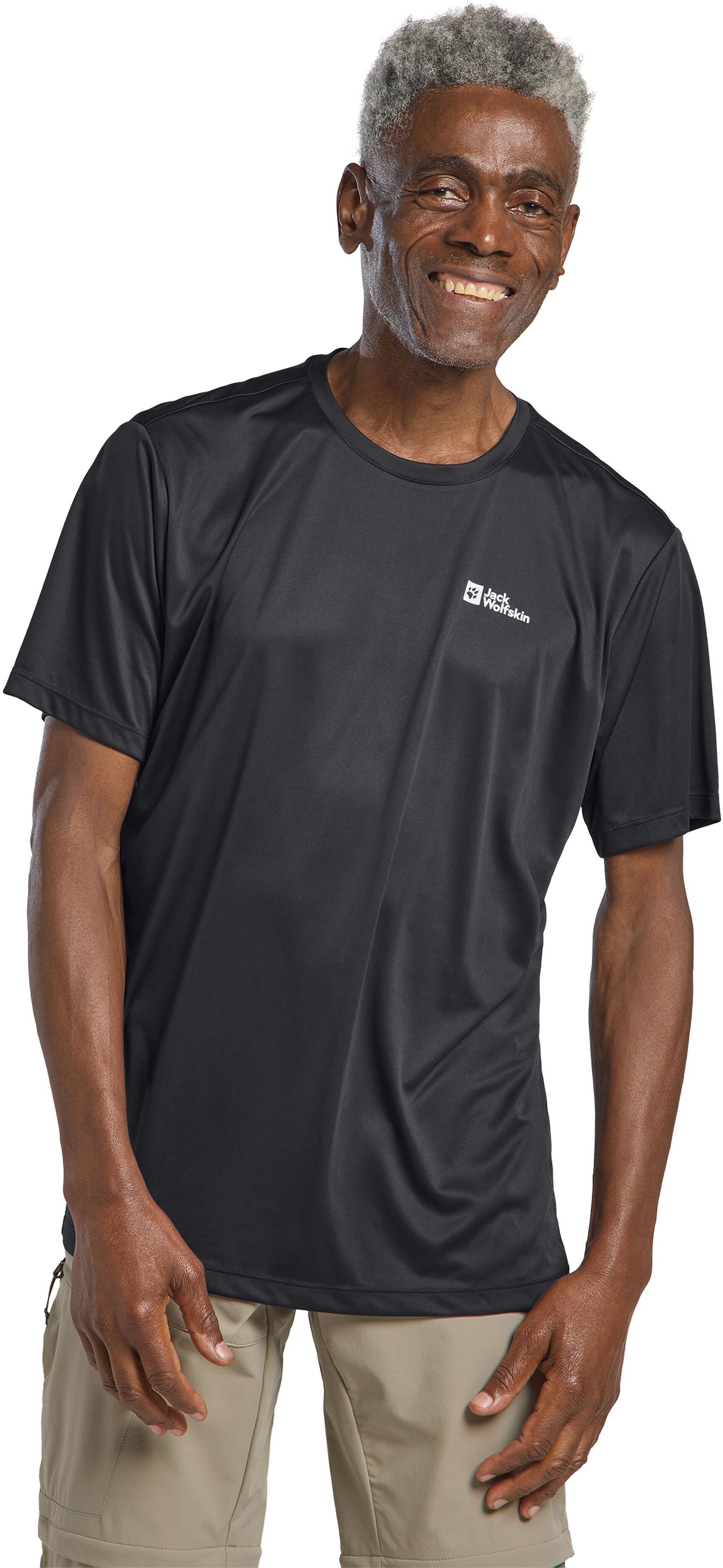 Футболка мужская Jack Wolfskin Tech T M A63293-6350 50-52 L черный фото 3