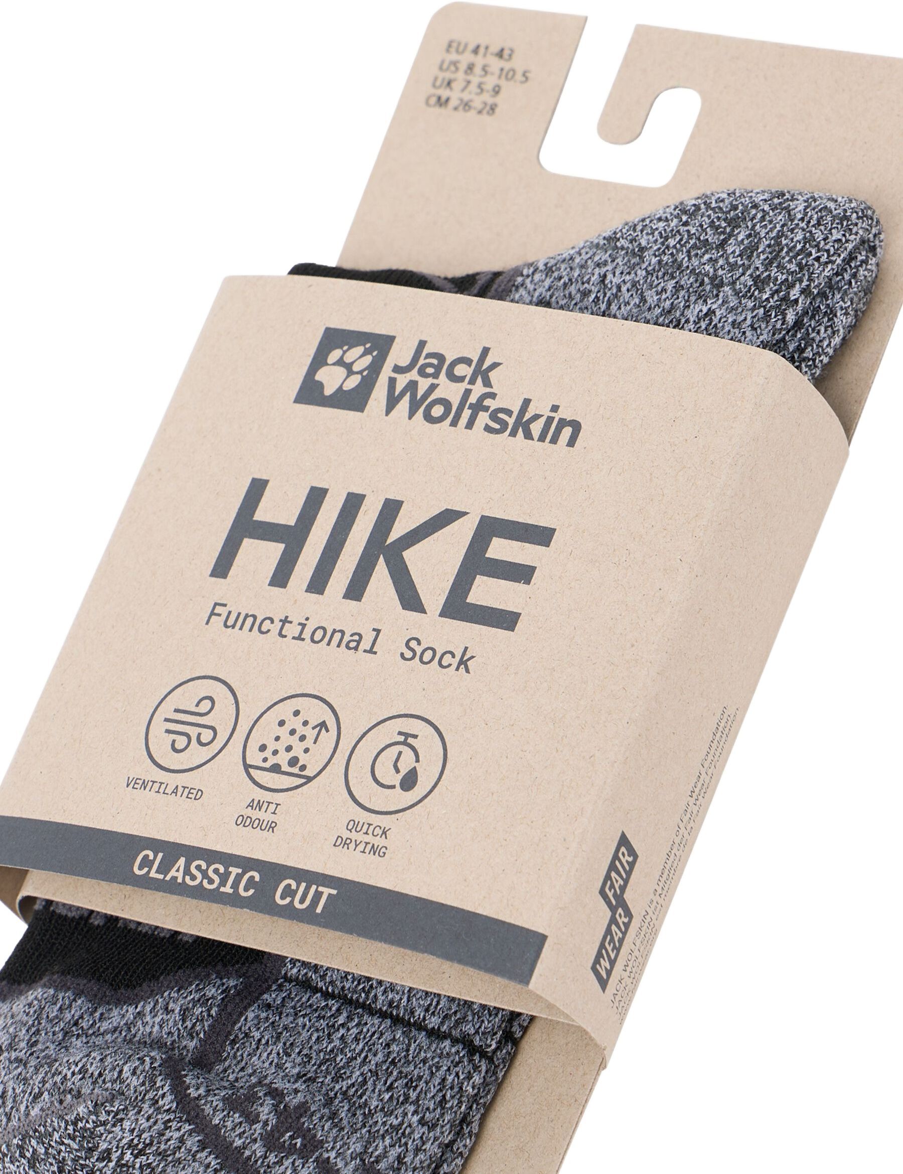 Шкарпетки трекінгові Jack Wolfskin Vojo Light Sock Low C A63867-6000 38-40 чорнийфото4