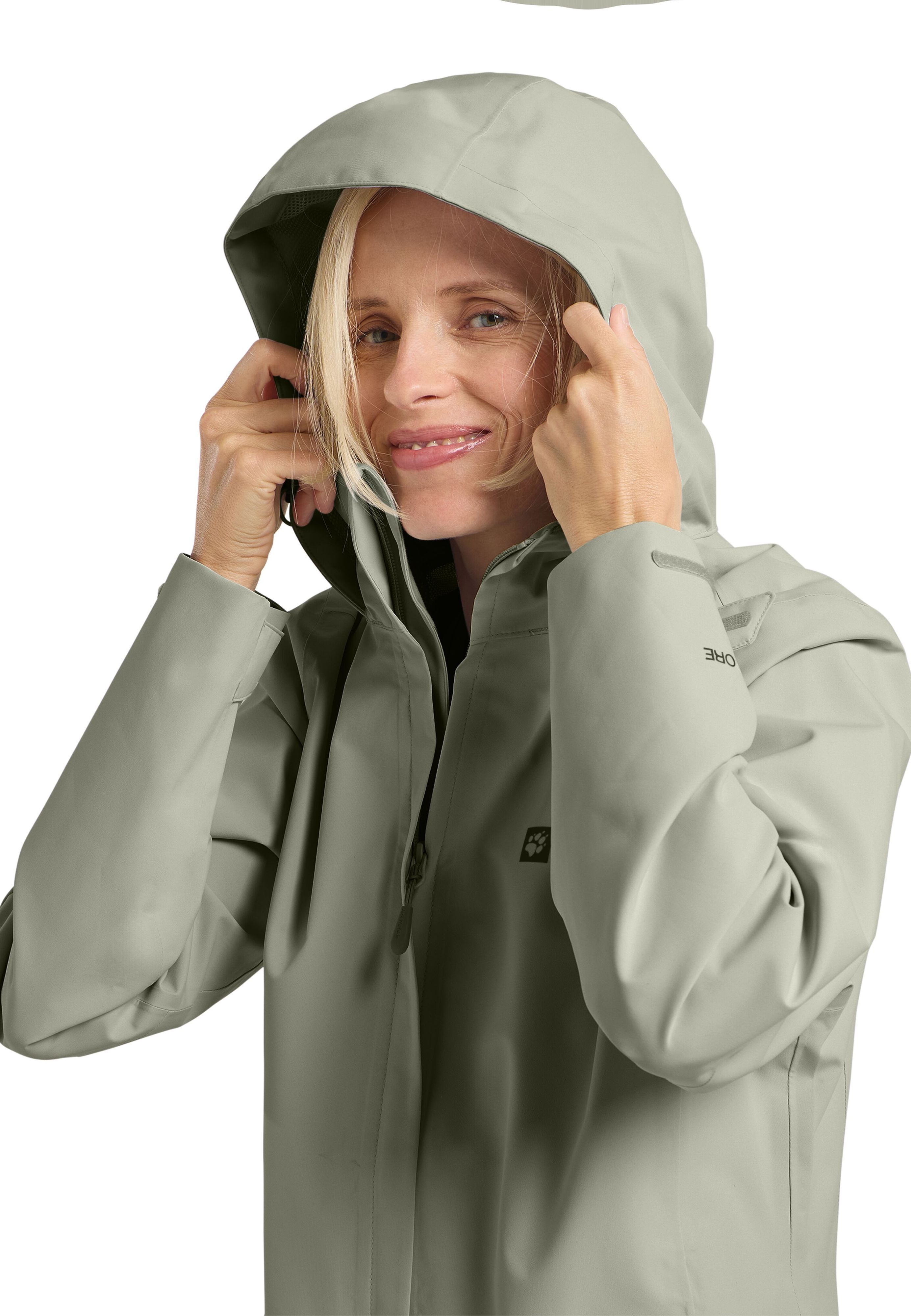 Ветровка женская Jack Wolfskin Trailtime 2L Jkt A63902-4137 42-44 L зеленый фото 8