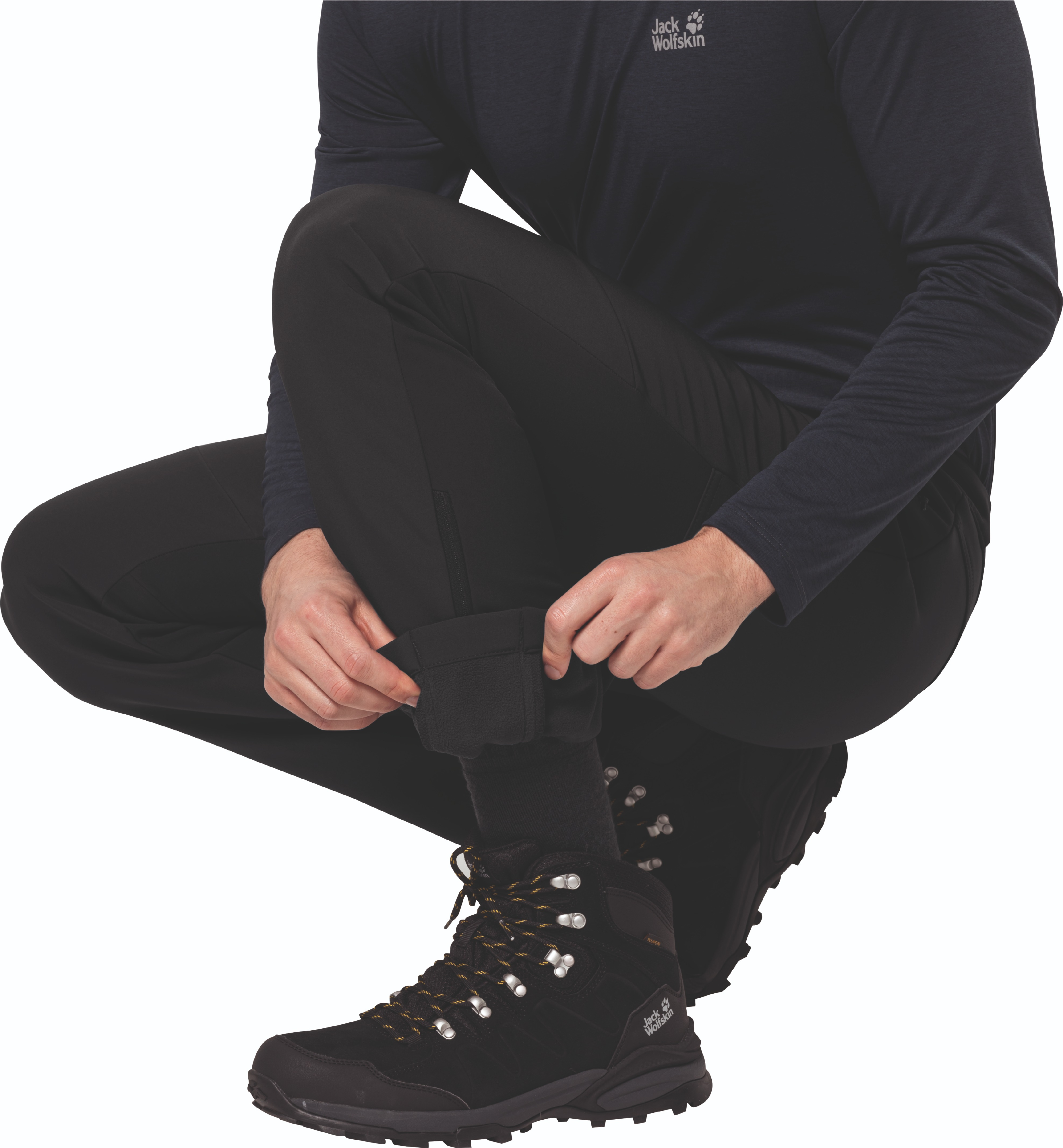 Брюки утепленные мужские Jack Wolfskin Stollberg Pants M 1507821_6000 48 черные фото 5