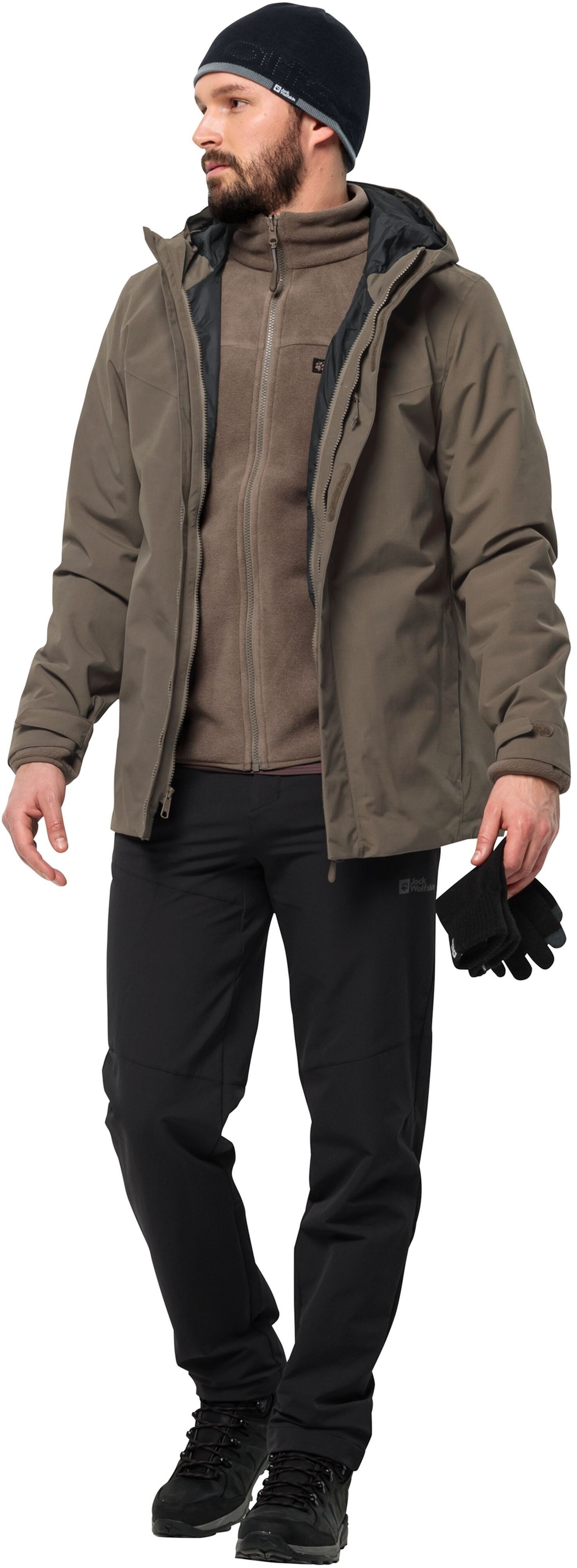 Шапка Jack Wolfskin Brand Beanie 1911801_6000 OS черн фото 4