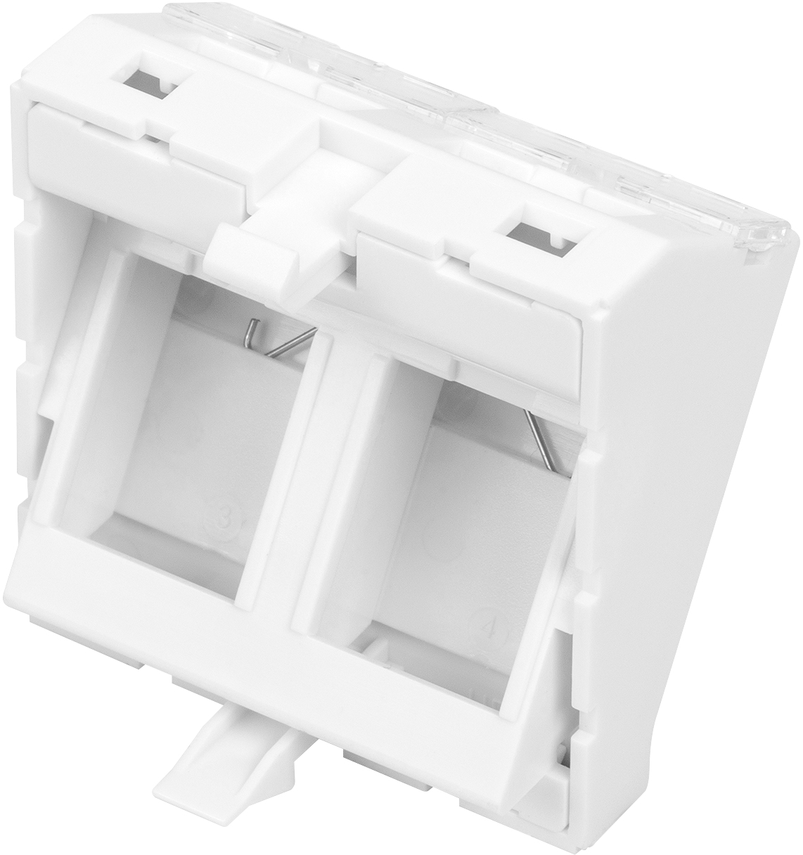 Внутрішня вставка DIGITUS 45х45 2х Keystone (DN-93802-7-SH)фото4