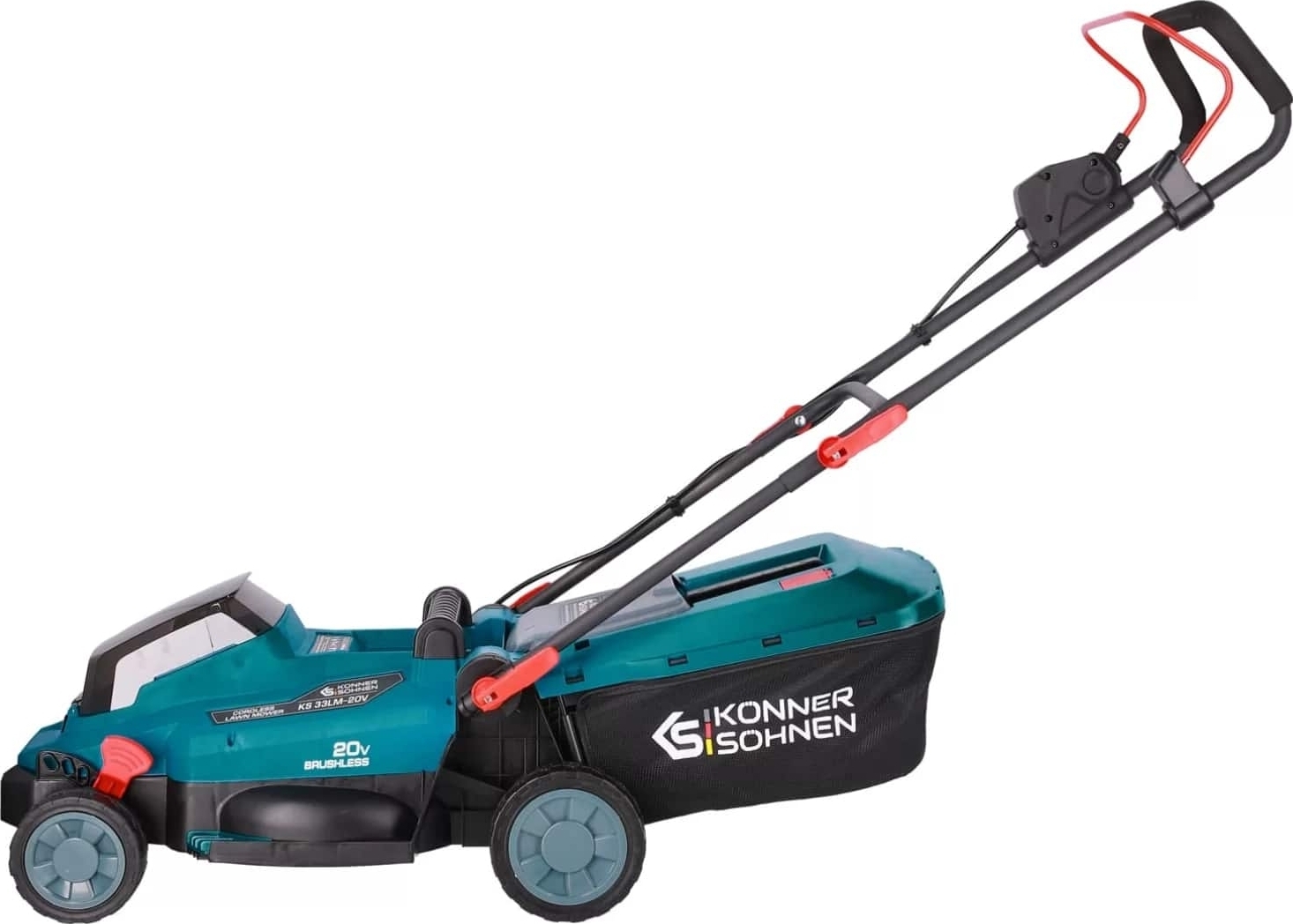 Газонокосарка акумуляторна Konner&amp;Sohnen KS 33LM-20V 20В, АКБ 1х4Аг (KS33LM-20VSET)фото