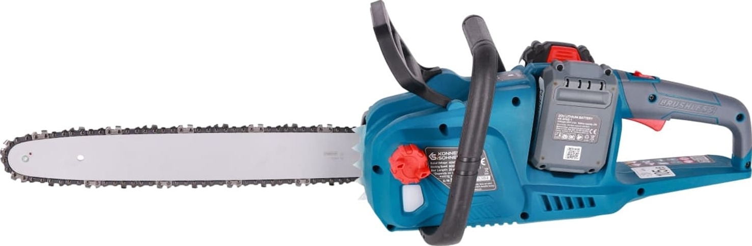 Пила ланцюгова акумуляторна Konner&amp;Sohnen KS CS40V-14 40В(20+20В), АКБ 2х4Аг (KSCS40V-14SET)фото
