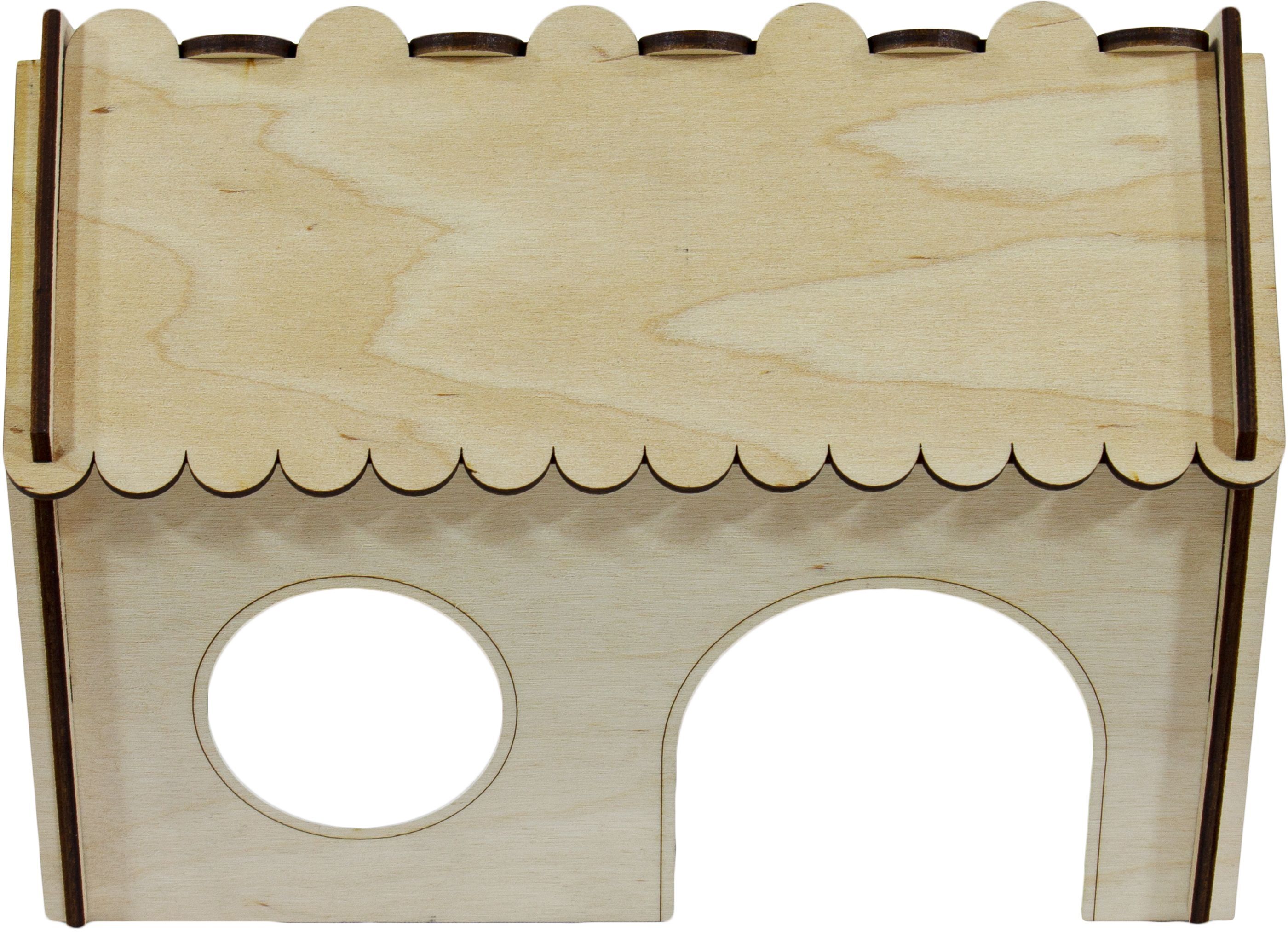 Будинок для гризунів Lucky Pet №105 25x14x18см для пацюків, морських свинокфото2