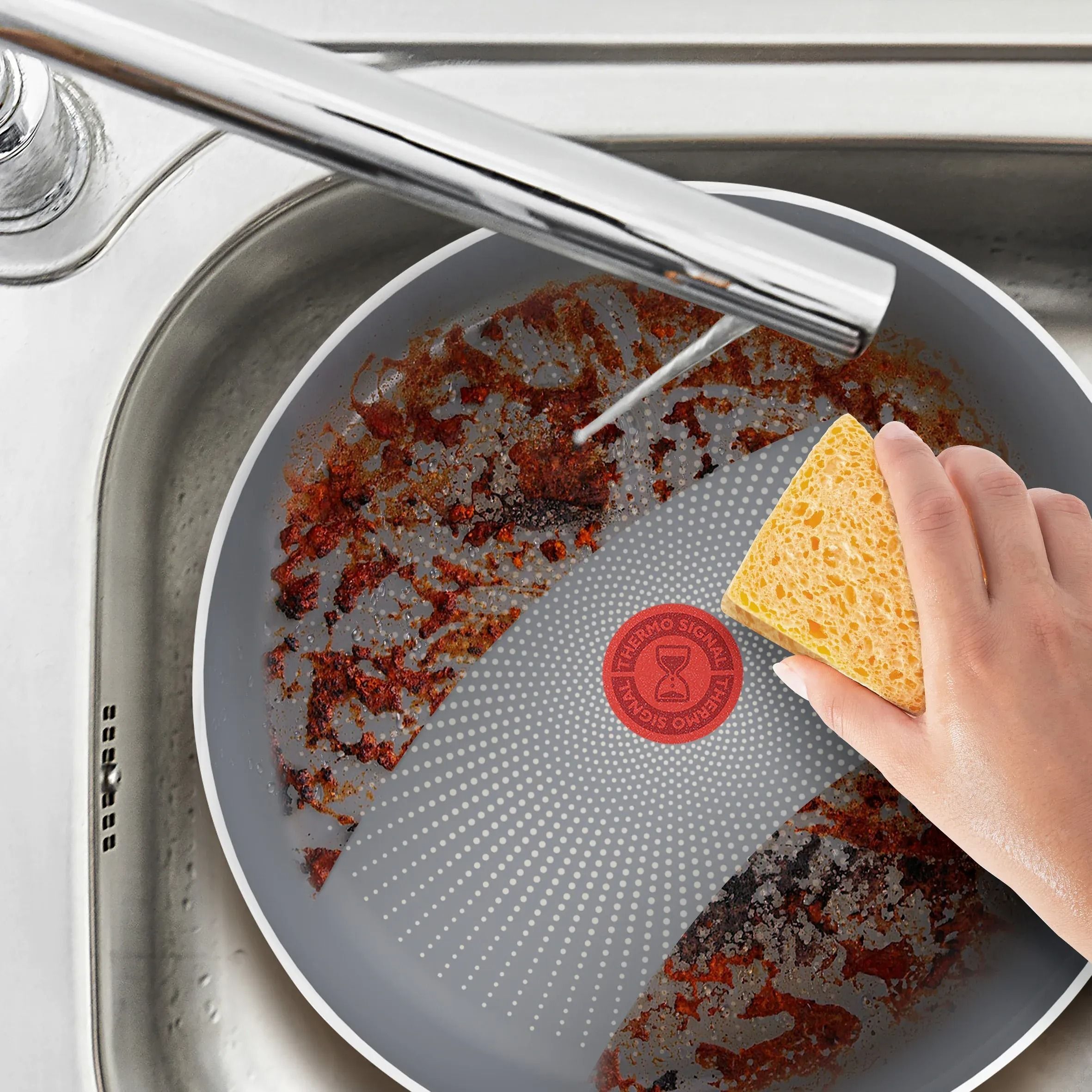 Сотейник Tefal Halo, 24см, серый (C3123253) фото 6
