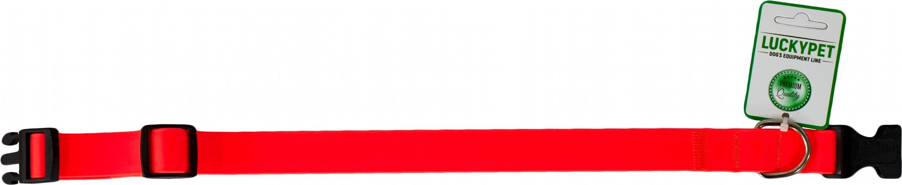 Ошейник для собак Lucky Pet 1,6*28-42см с водонепроницаемой ленты оранжевый фото 2