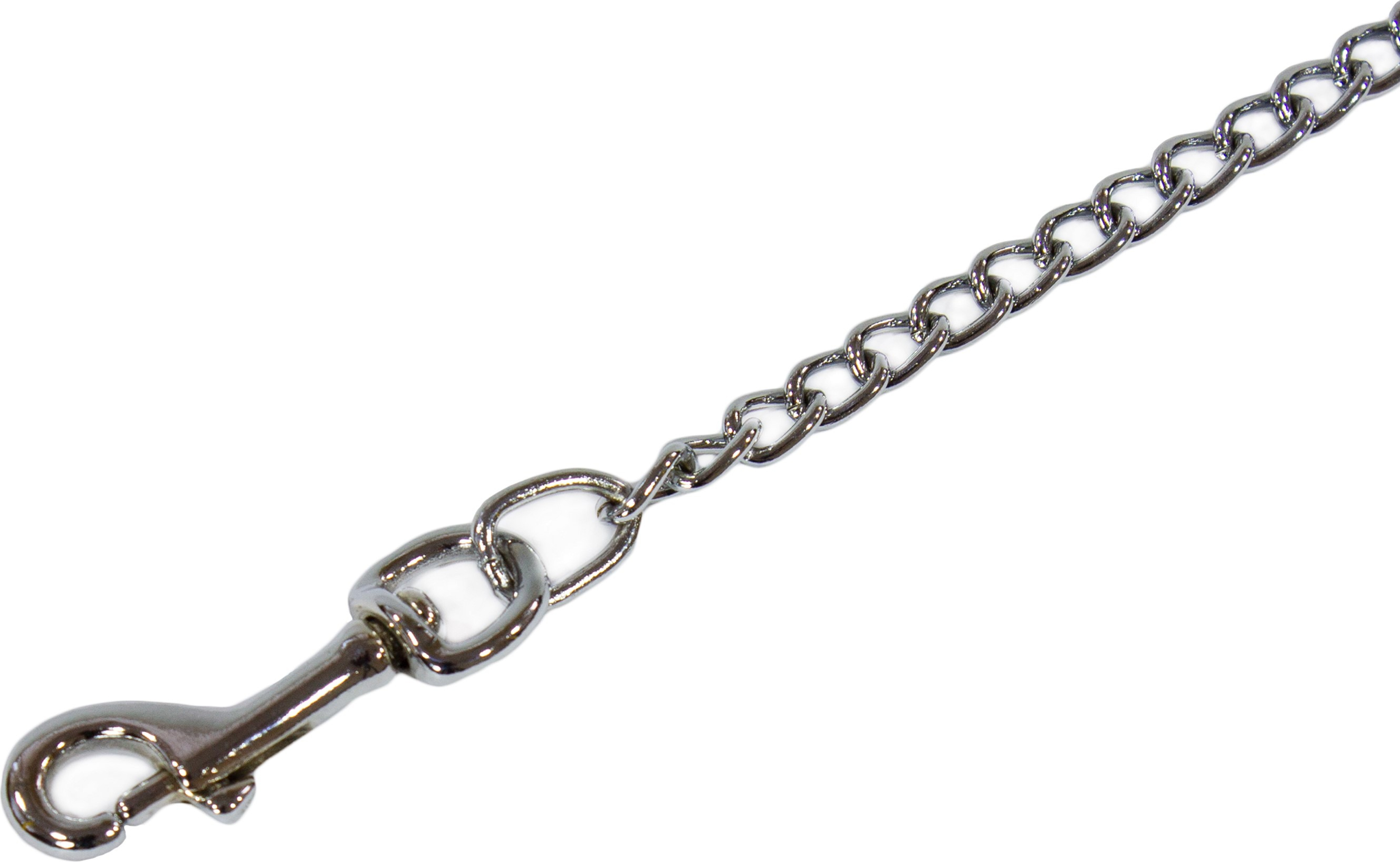 Поводок для собак Lucky Pet 1,6*110см металлический с прорезиненной ручкой фото 2