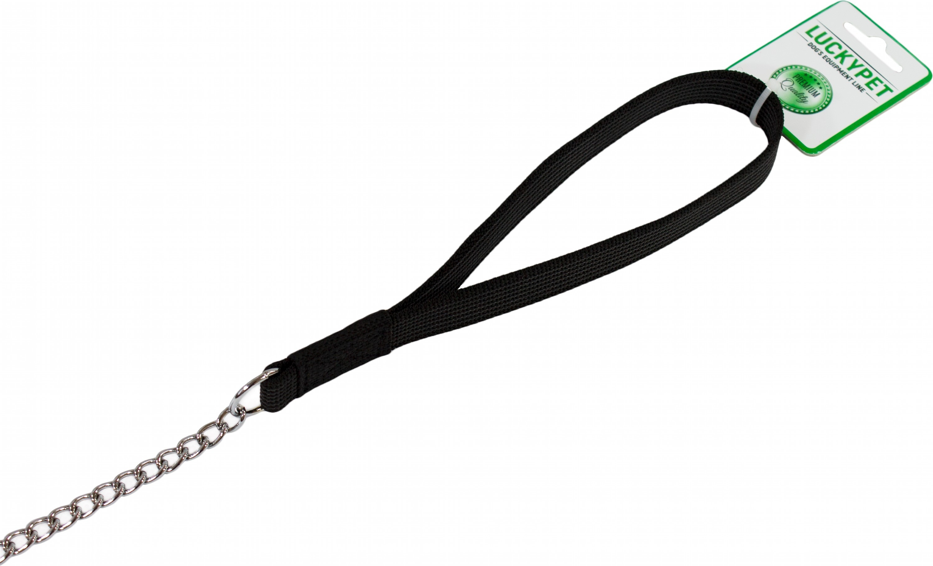 Поводок для собак Lucky Pet 1,6*110см металлический с прорезиненной ручкой фото 3